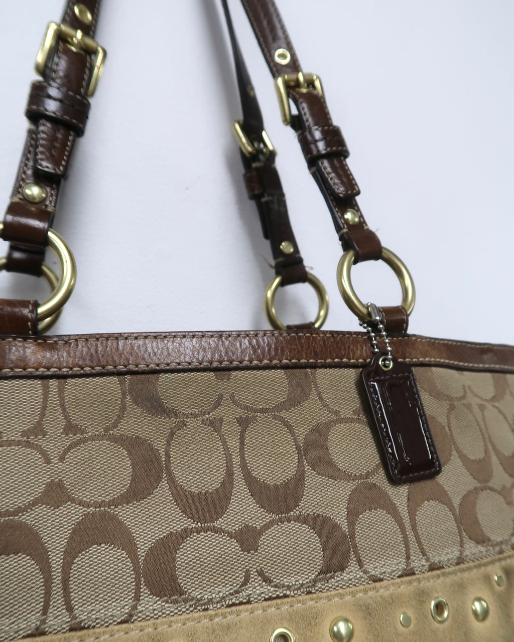 Coach Signature patchwork tote