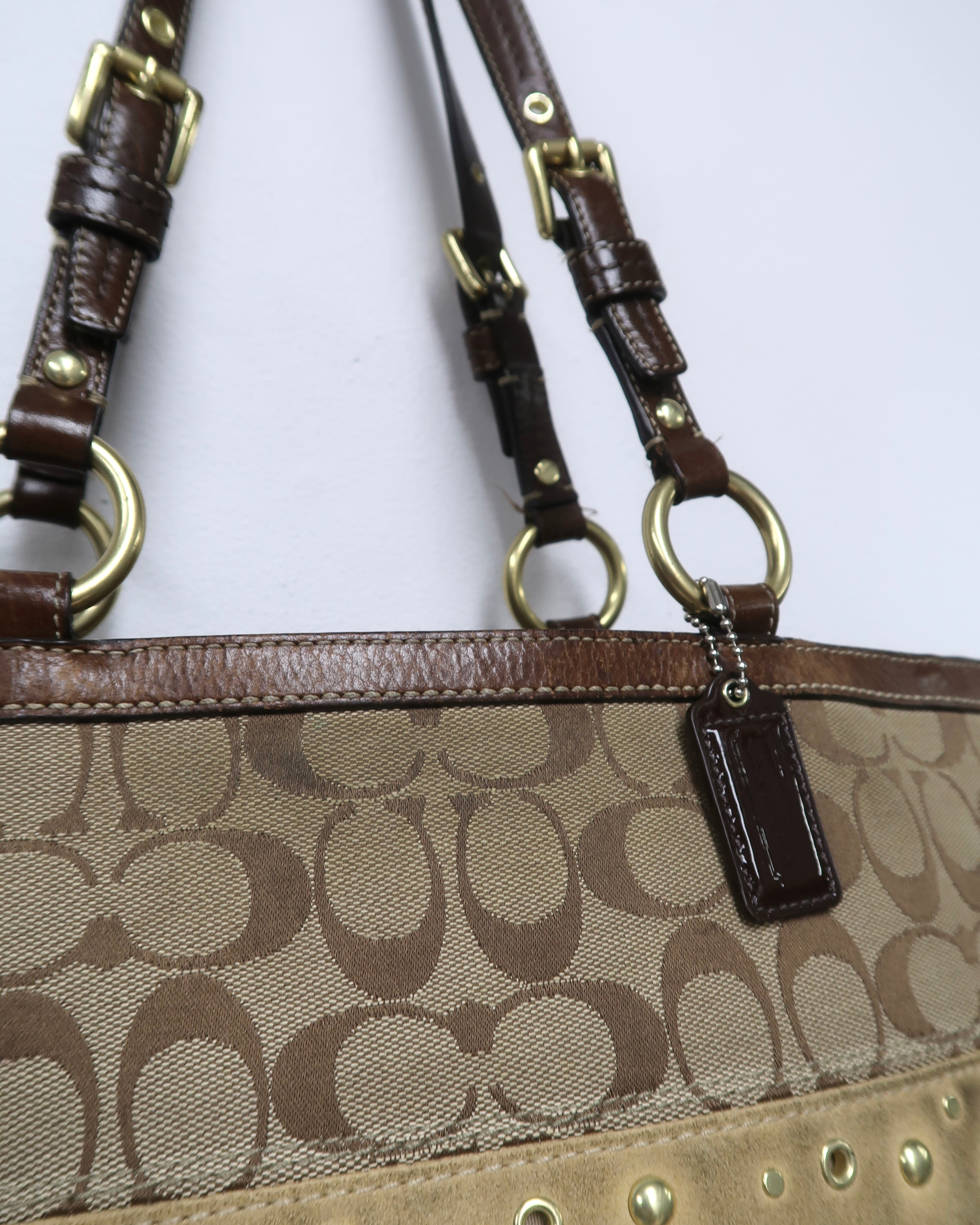 Coach Signature patchwork tote