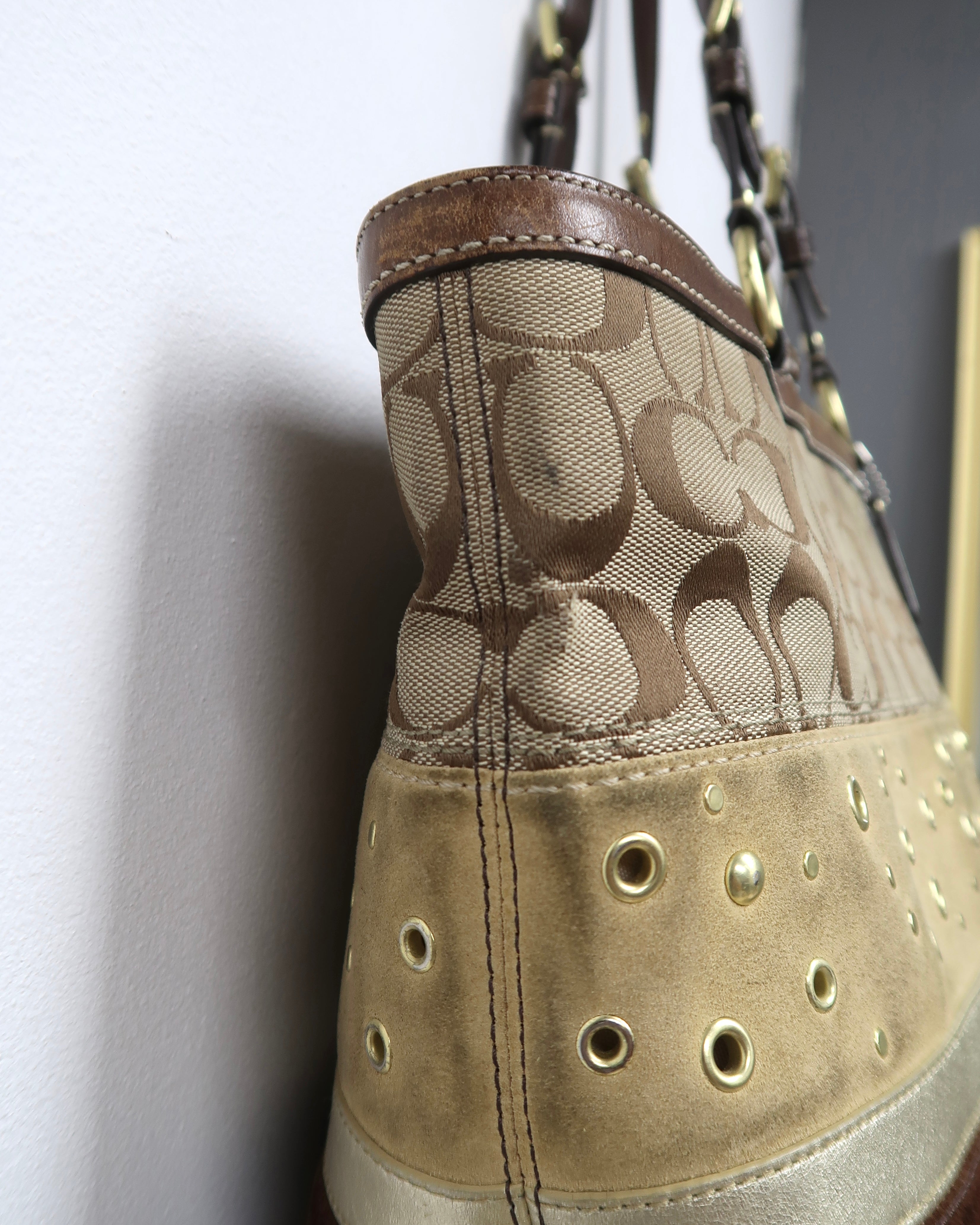 Coach Signature patchwork tote