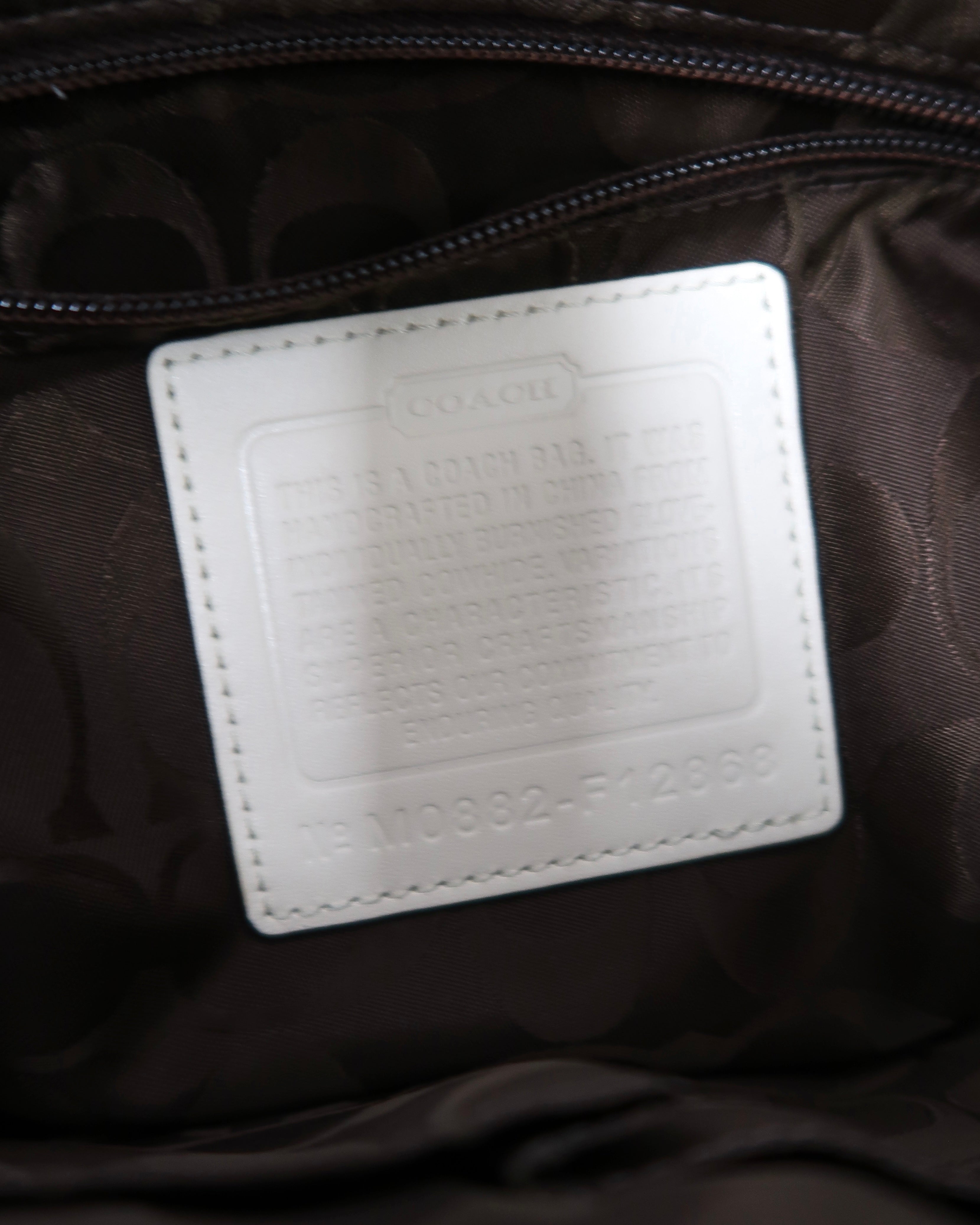 Coach Legacy 65th Anniversary white leather shoulder bag