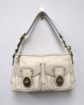 Coach Legacy 65th Anniversary white leather shoulder bag