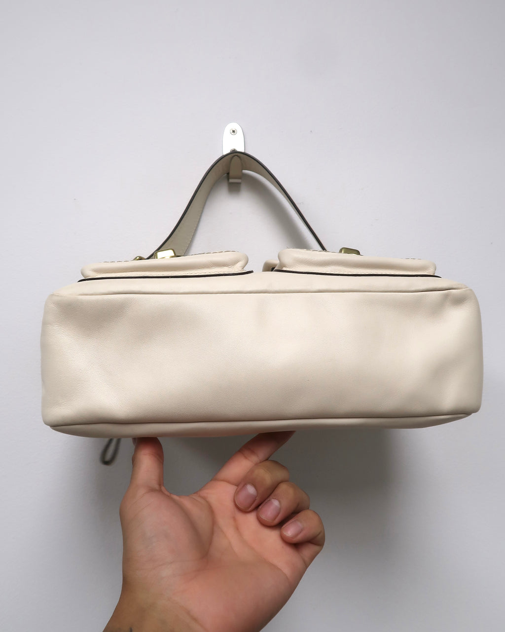 Coach Legacy 65th Anniversary white leather shoulder bag