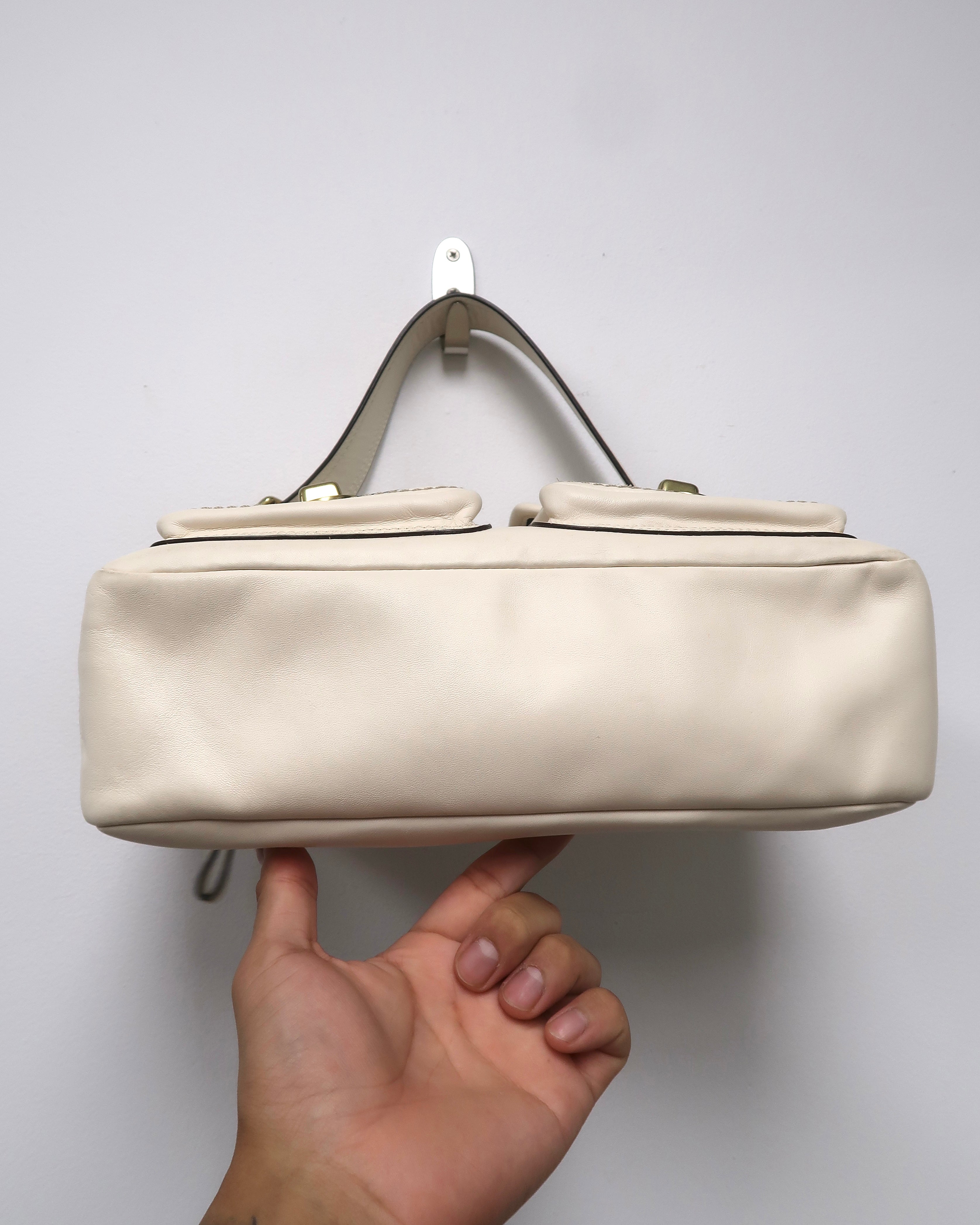 Coach Legacy 65th Anniversary white leather shoulder bag