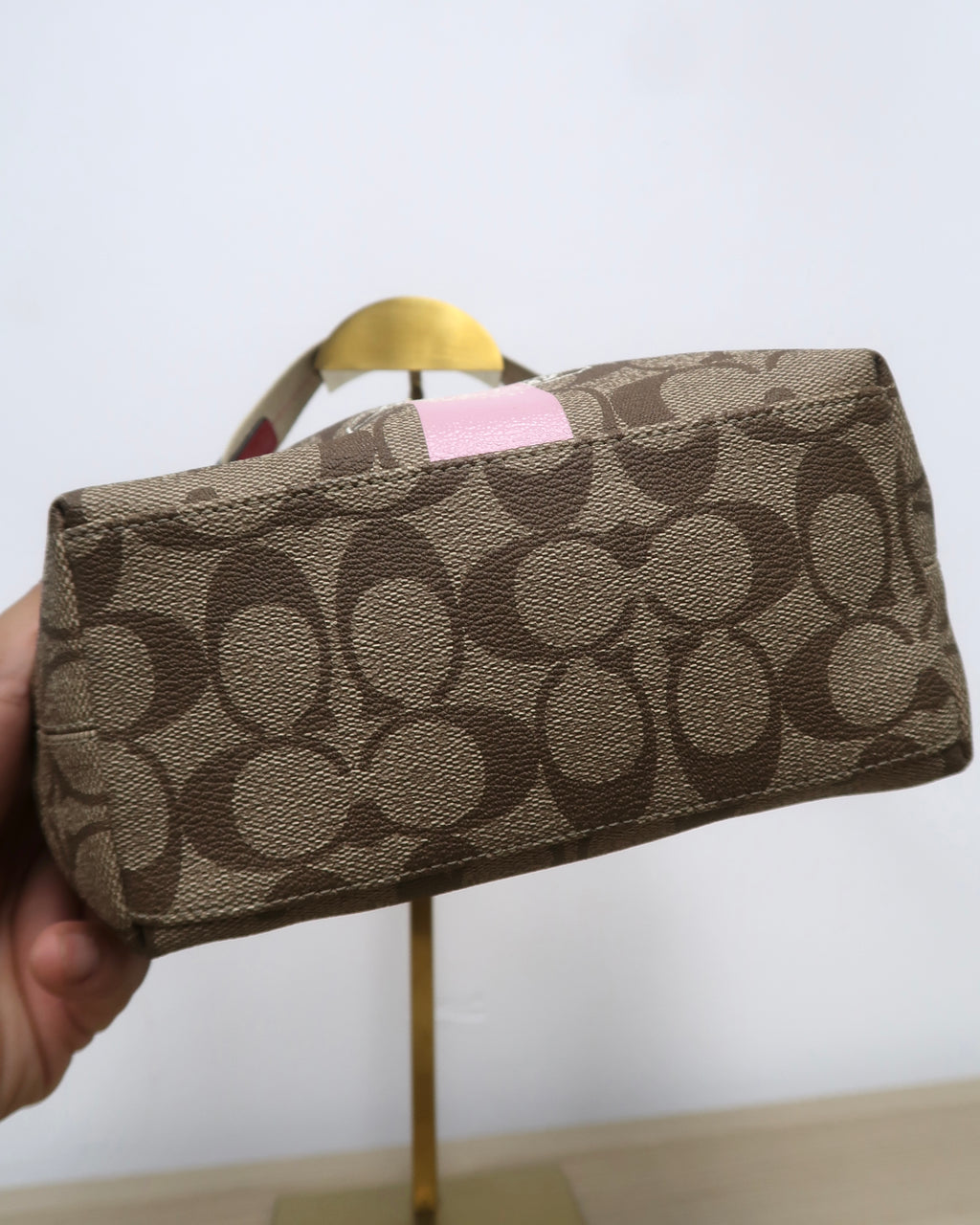 vintage Coach Heritage Stripe Mini Handbag
