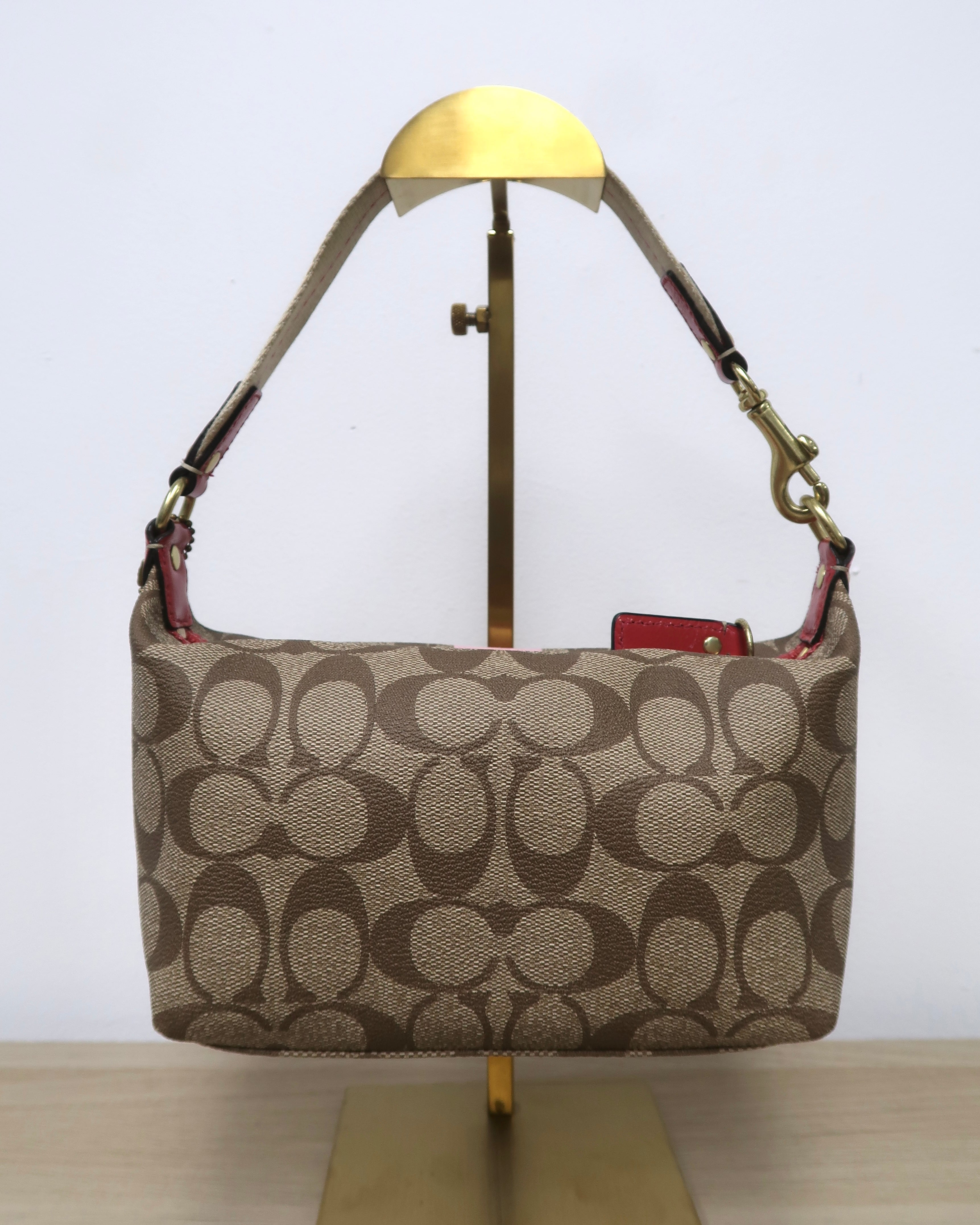 vintage Coach Heritage Stripe Mini Handbag