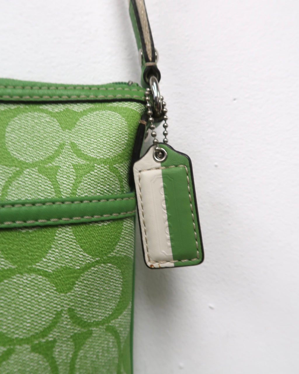 Coach Signature Stripe Swingpack Crossbody Bag