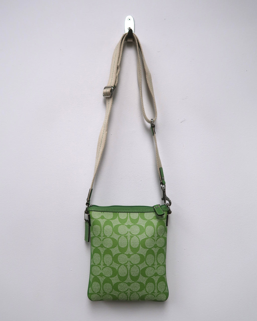 Coach Signature Stripe Swingpack Crossbody Bag