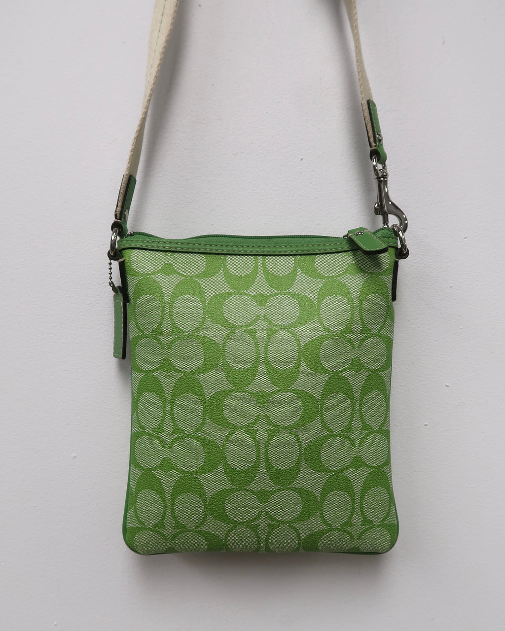 Coach Signature Stripe Swingpack Crossbody Bag