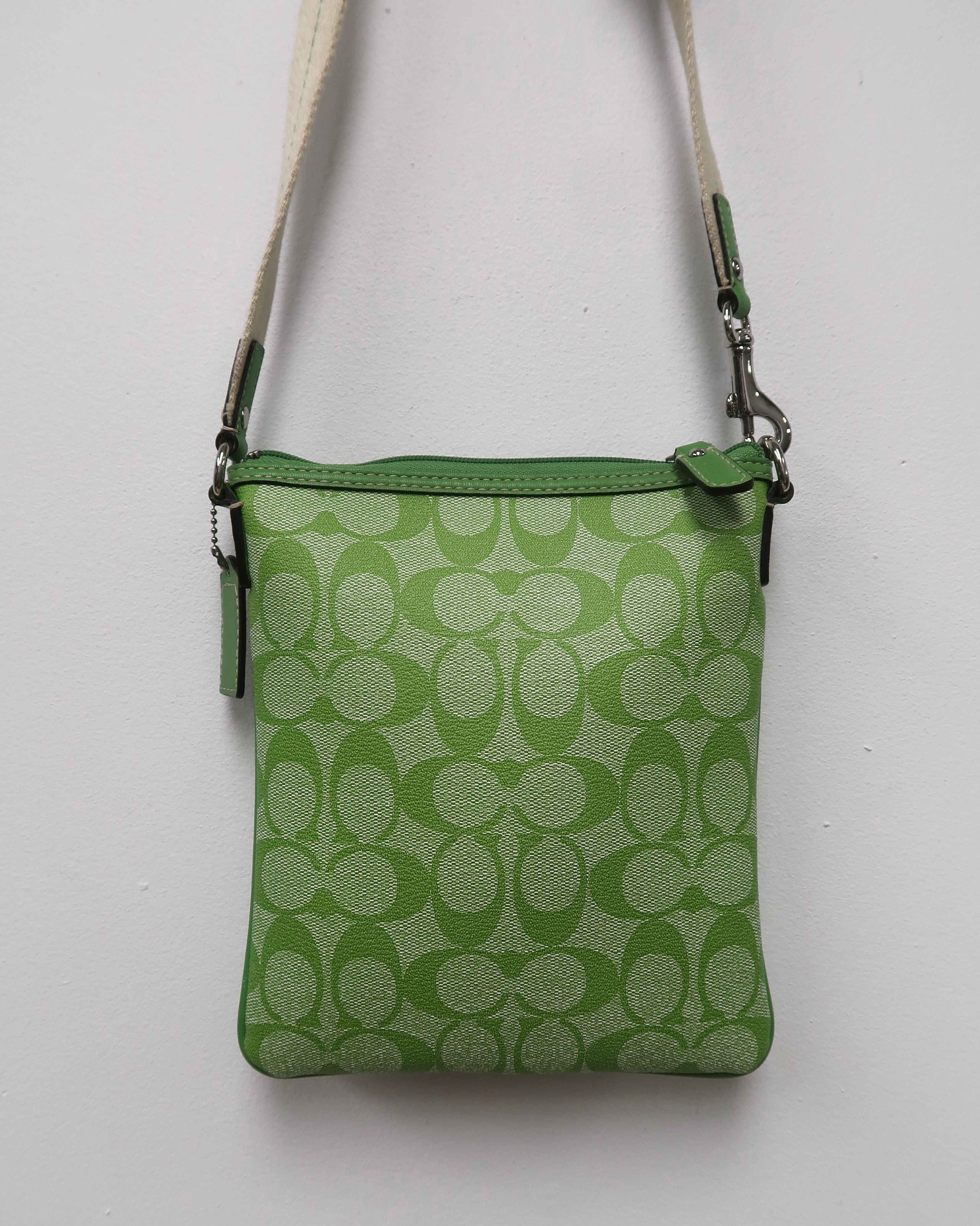 Coach Signature Stripe Swingpack Crossbody Bag