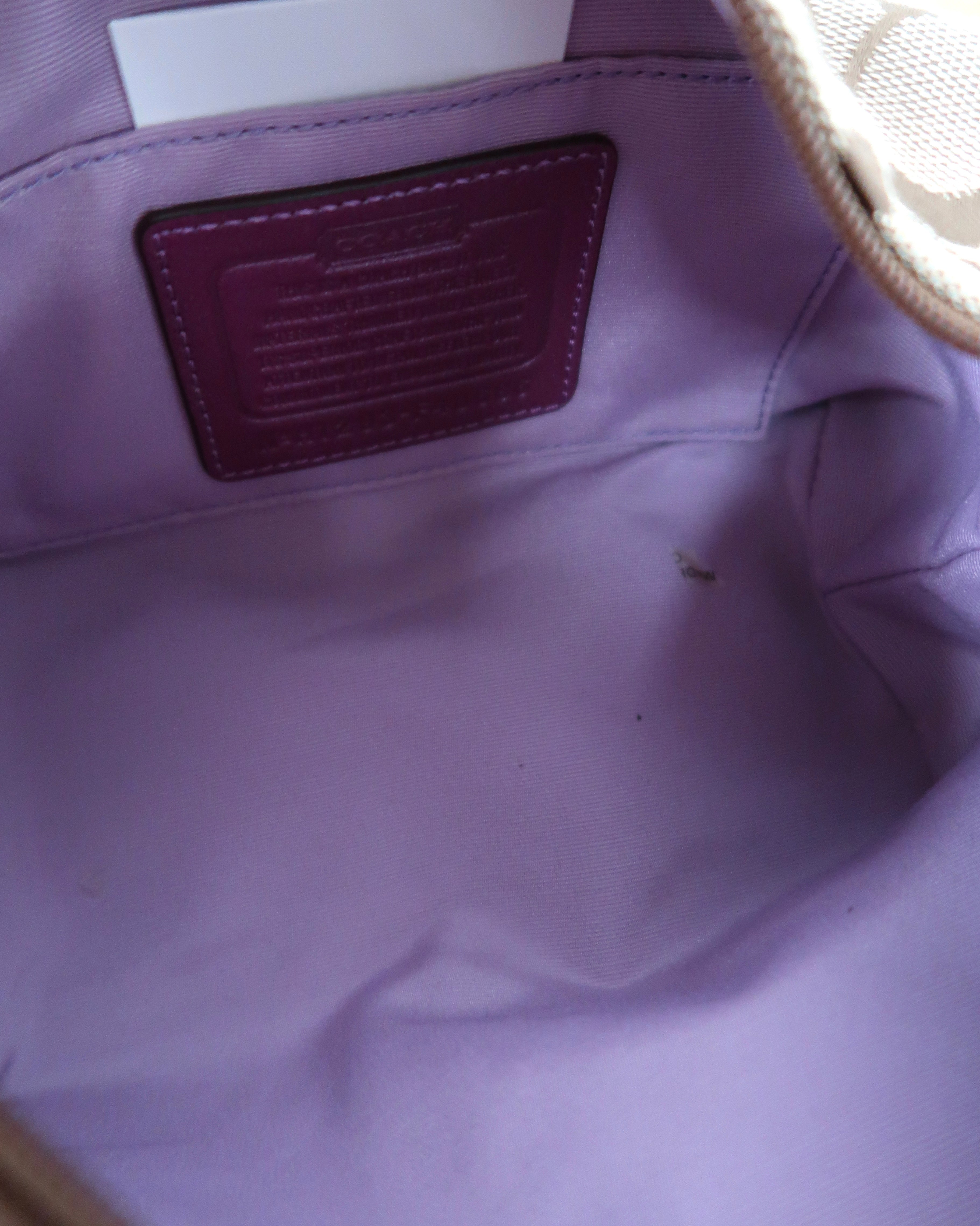Coach signature mini handbag