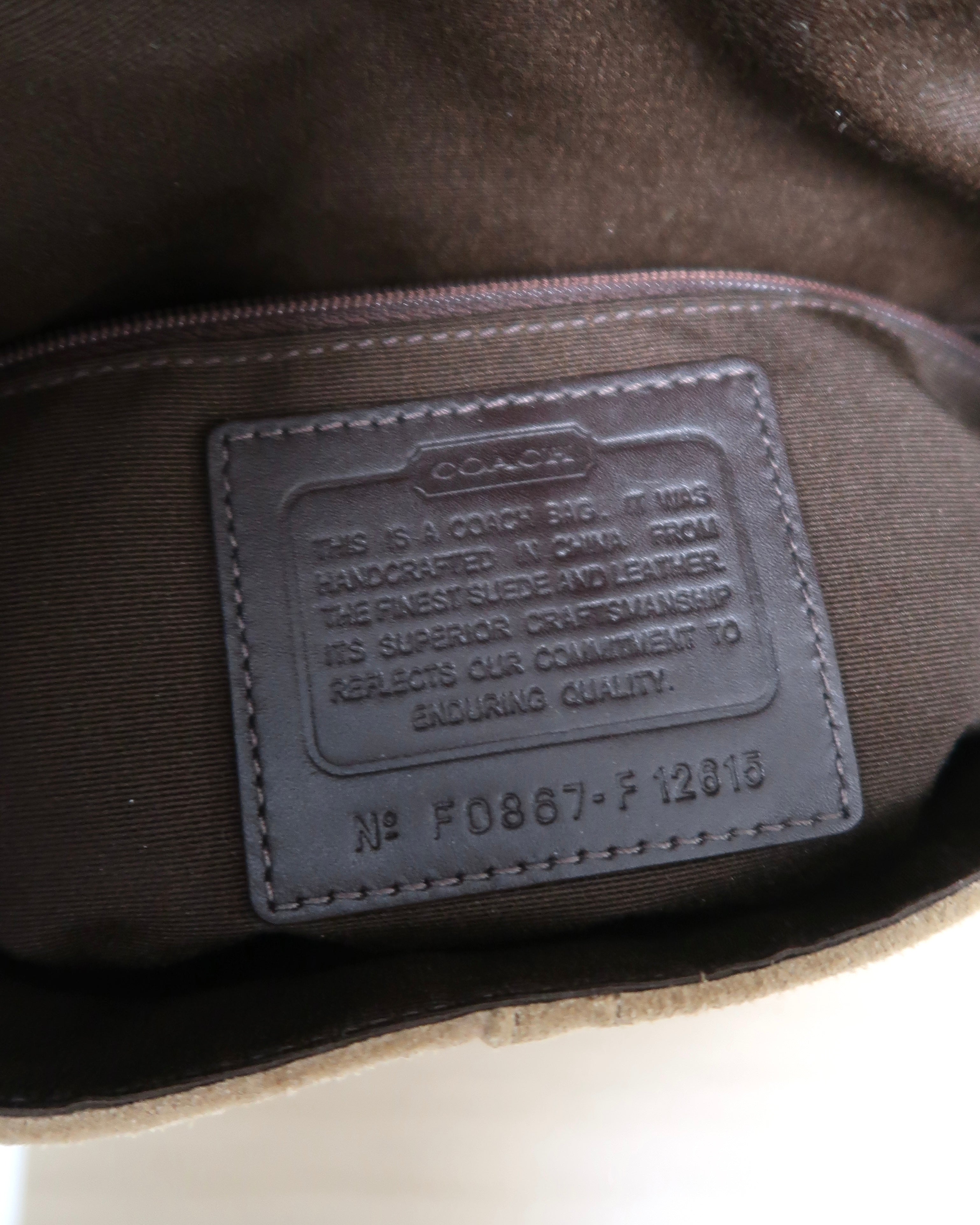 vintage Coach Bleecker Hampton shoulder bag