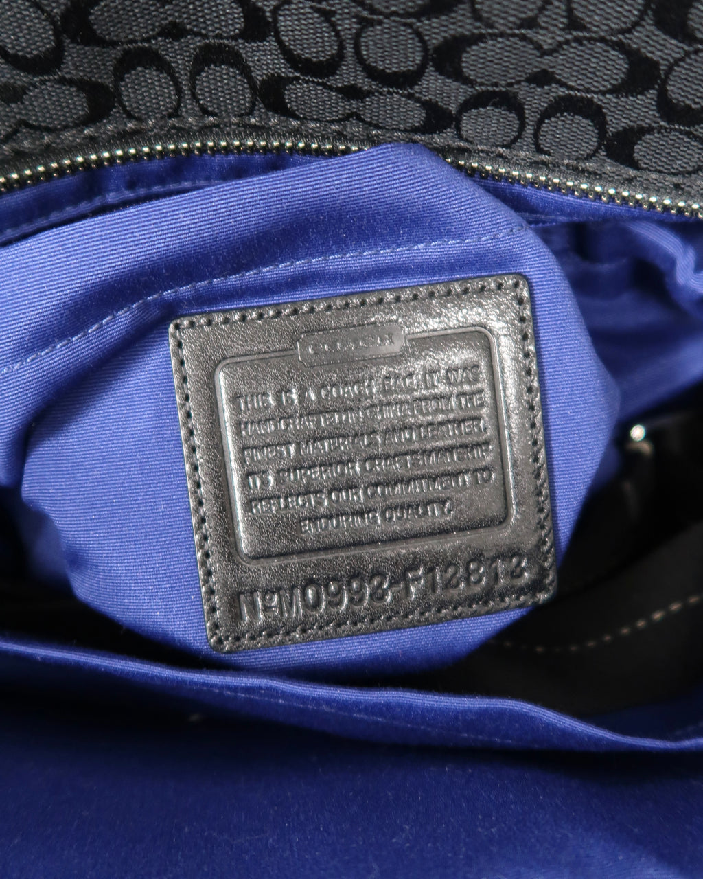 Coach Signature diaper bag