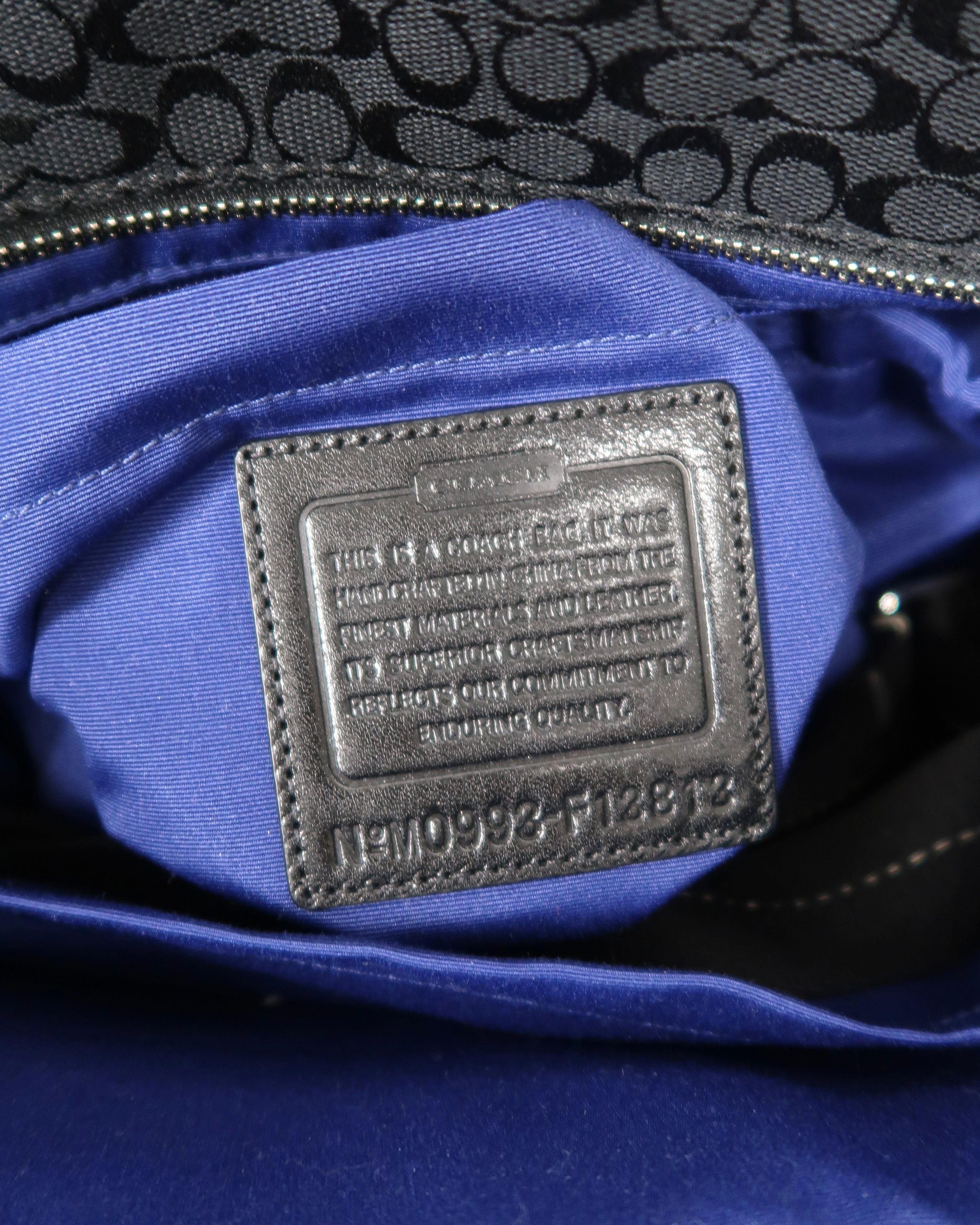 Coach Signature diaper bag