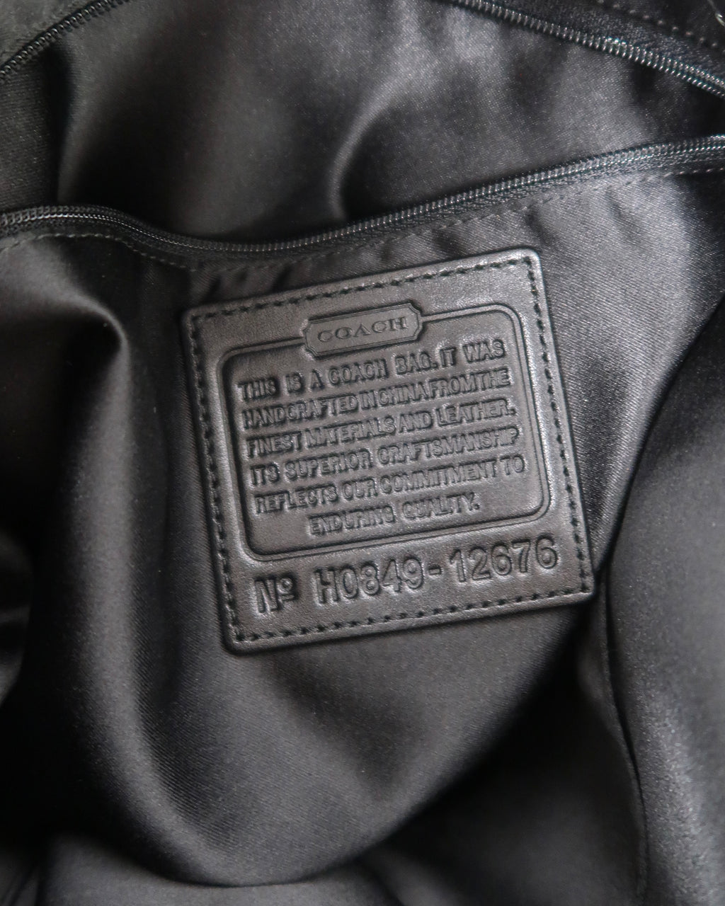 Coach Soho black signature hobo bag