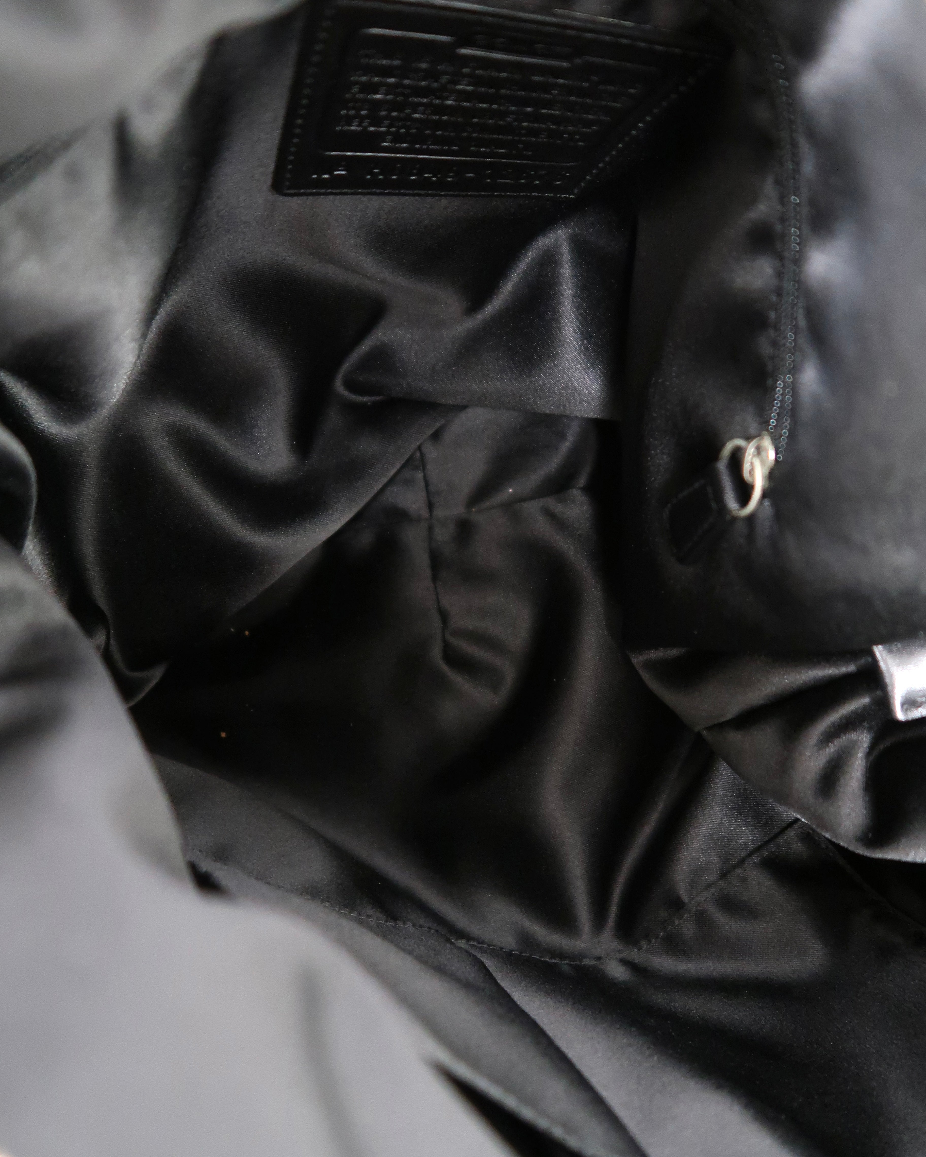 Coach Soho black signature hobo bag