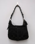 Coach Soho black signature hobo bag