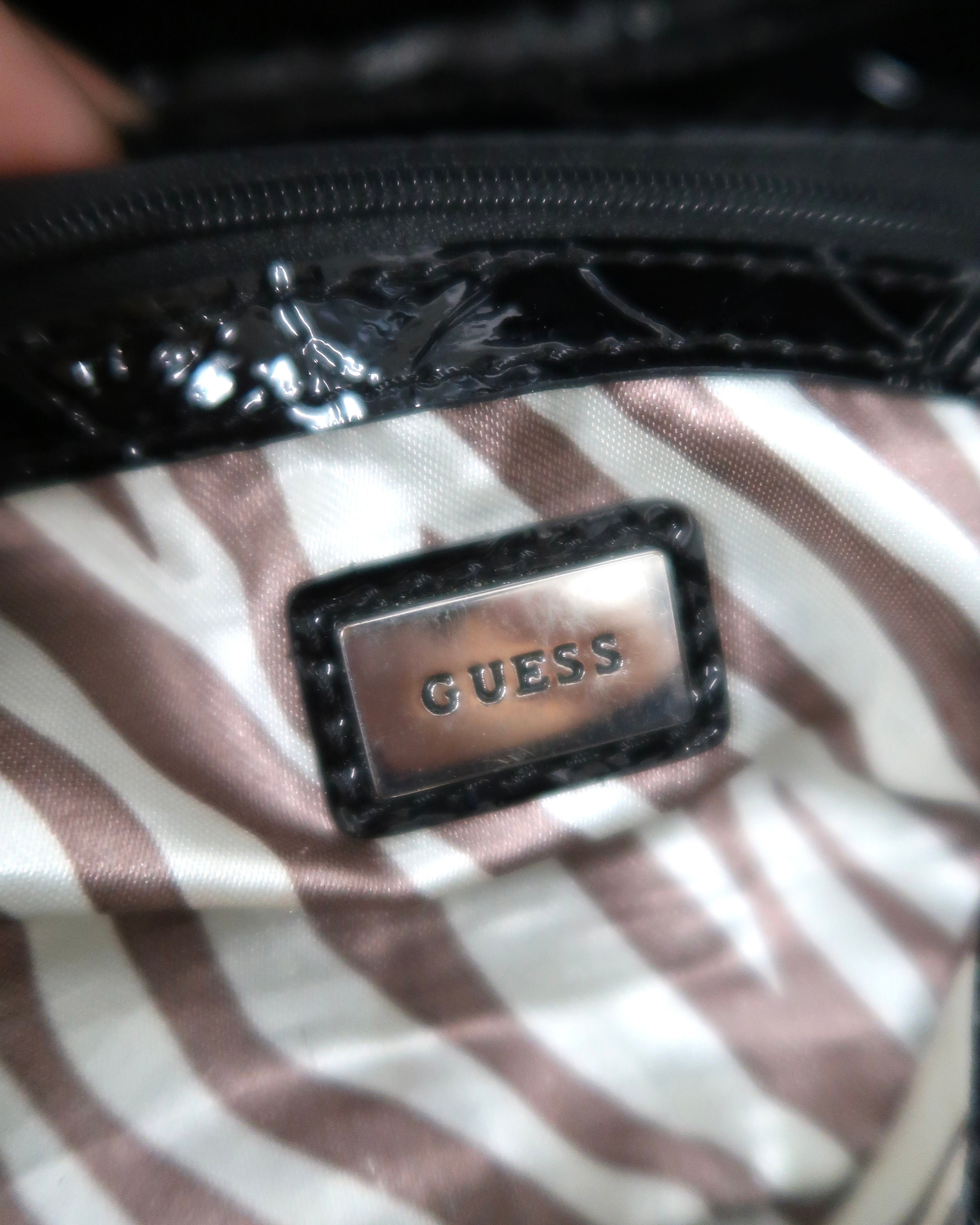 black Guess hobo bag