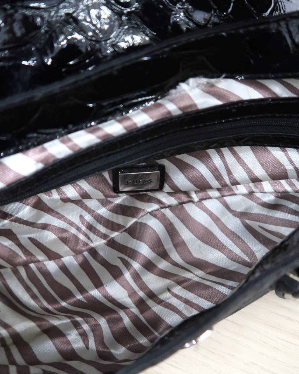 black Guess hobo bag