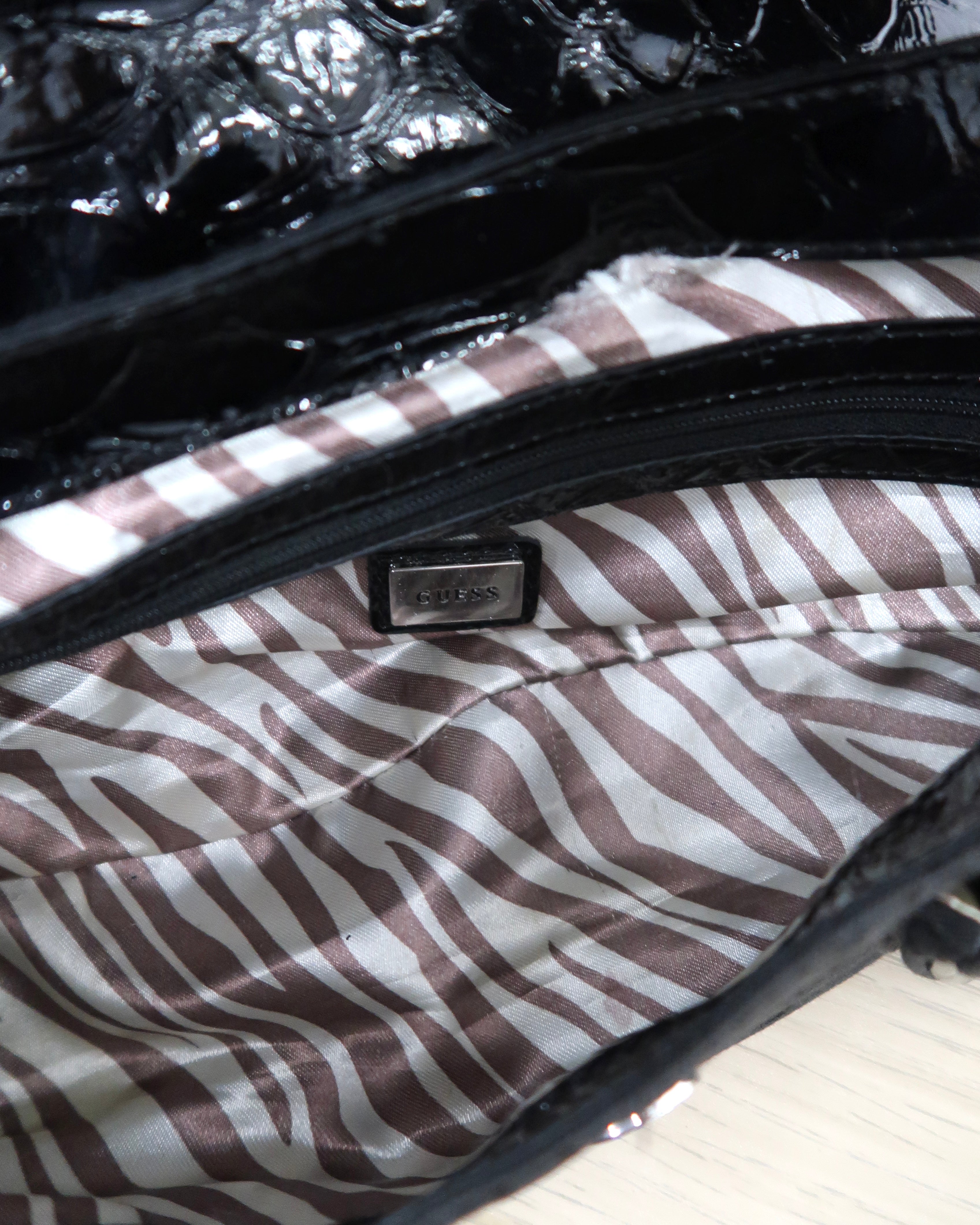 black Guess hobo bag
