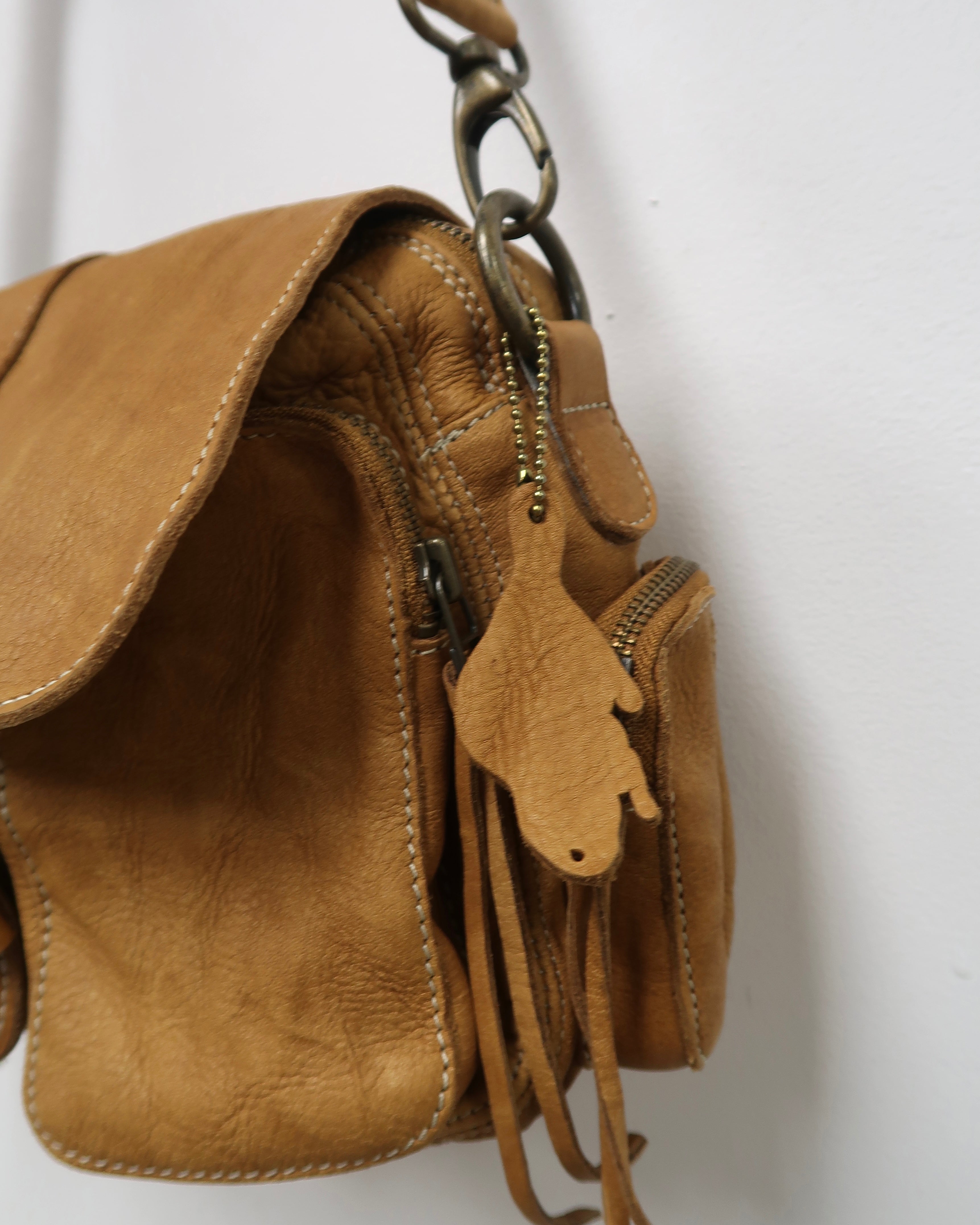 Roots Emily leather shoulder bag