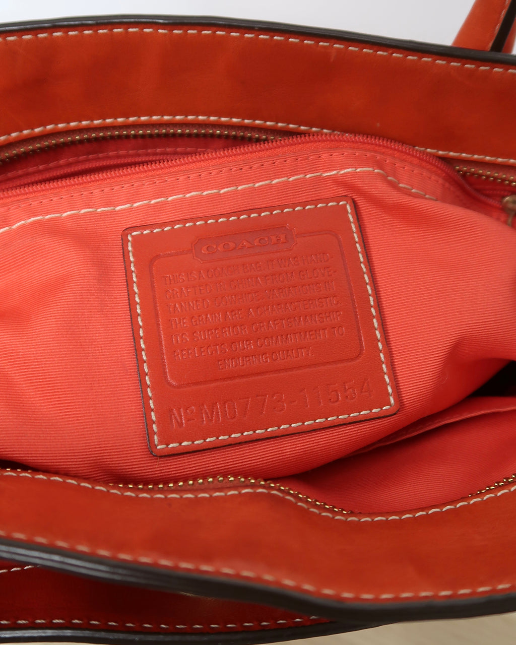 vintage Coach Hamptons Madeline leather tote bag