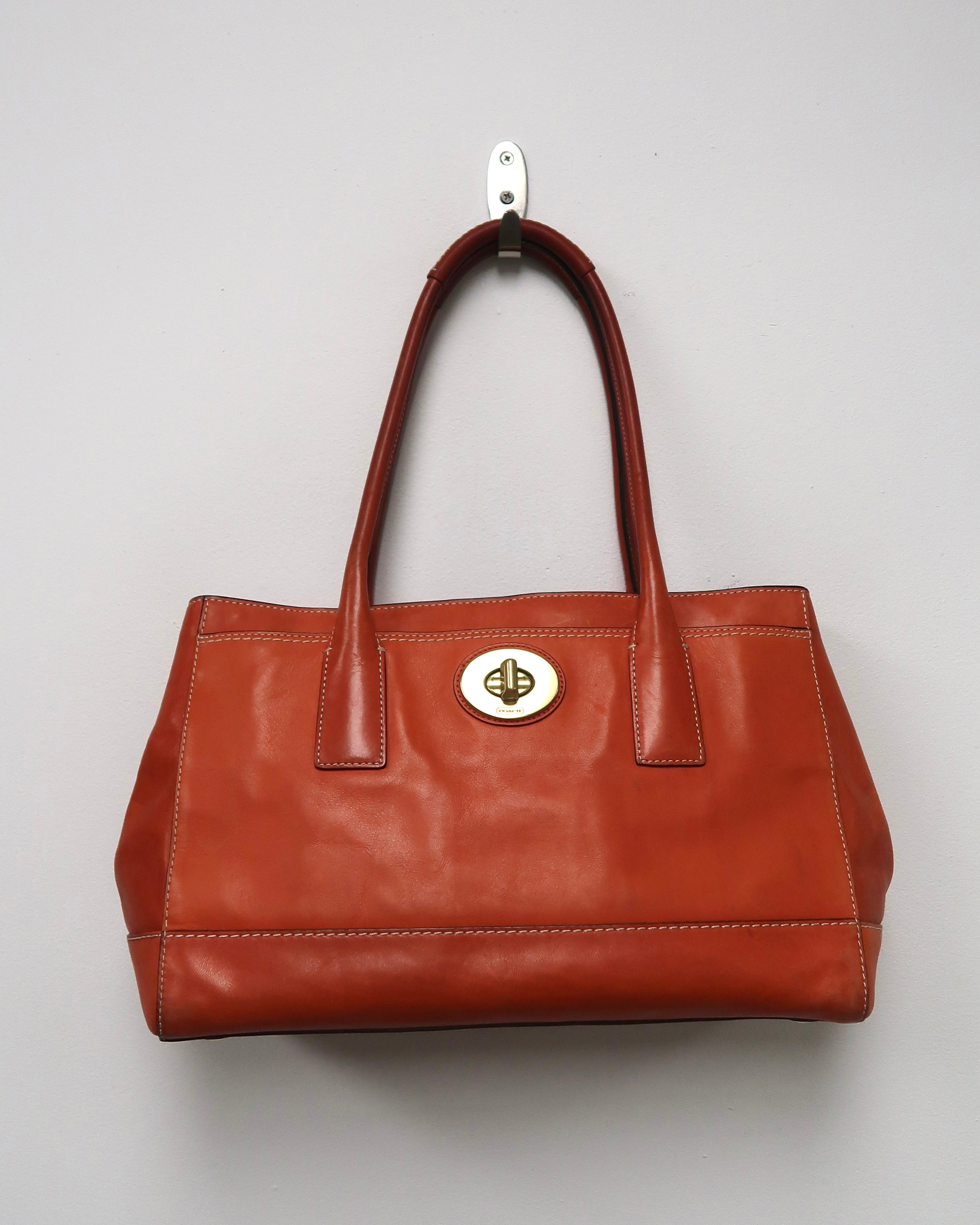 vintage Coach Hamptons Madeline leather tote bag