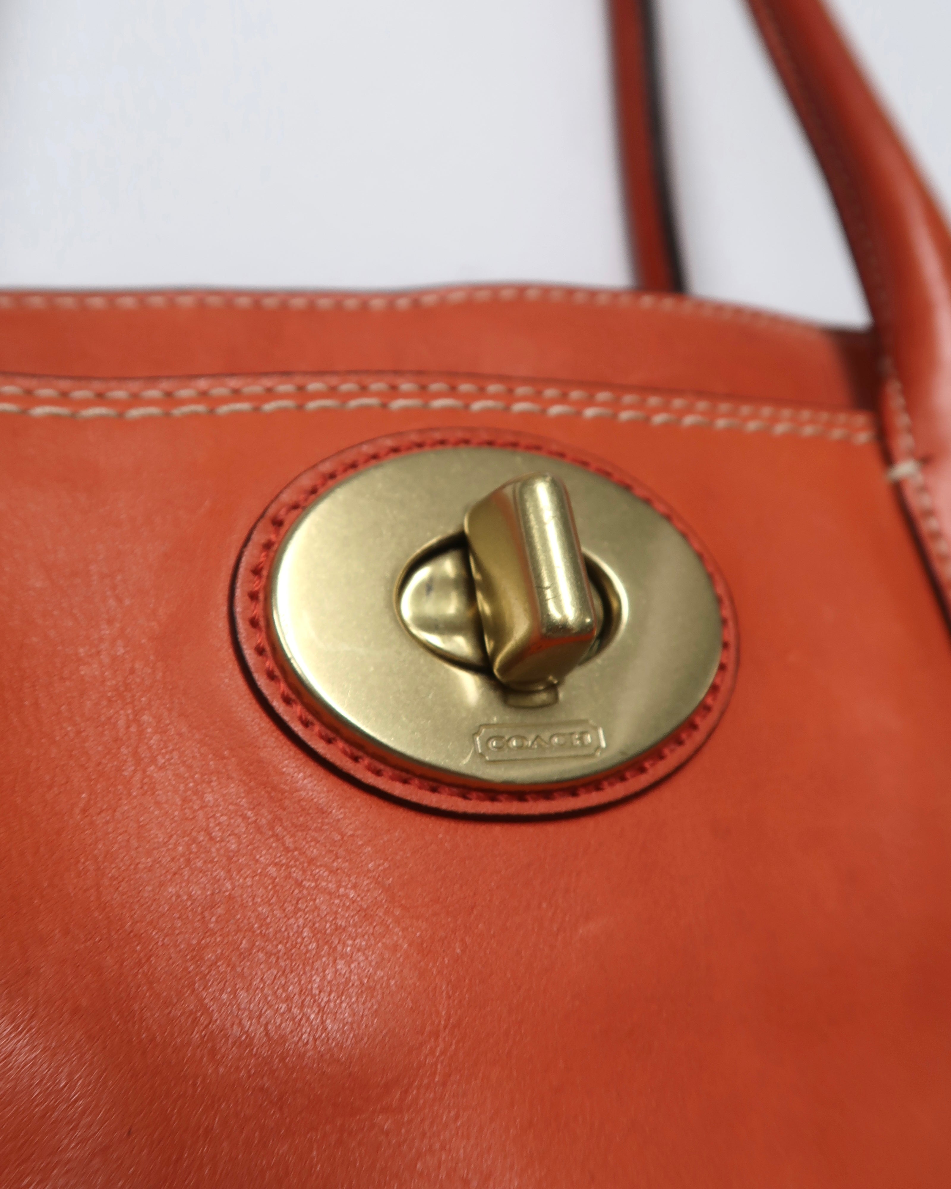 vintage Coach Hamptons Madeline leather tote bag