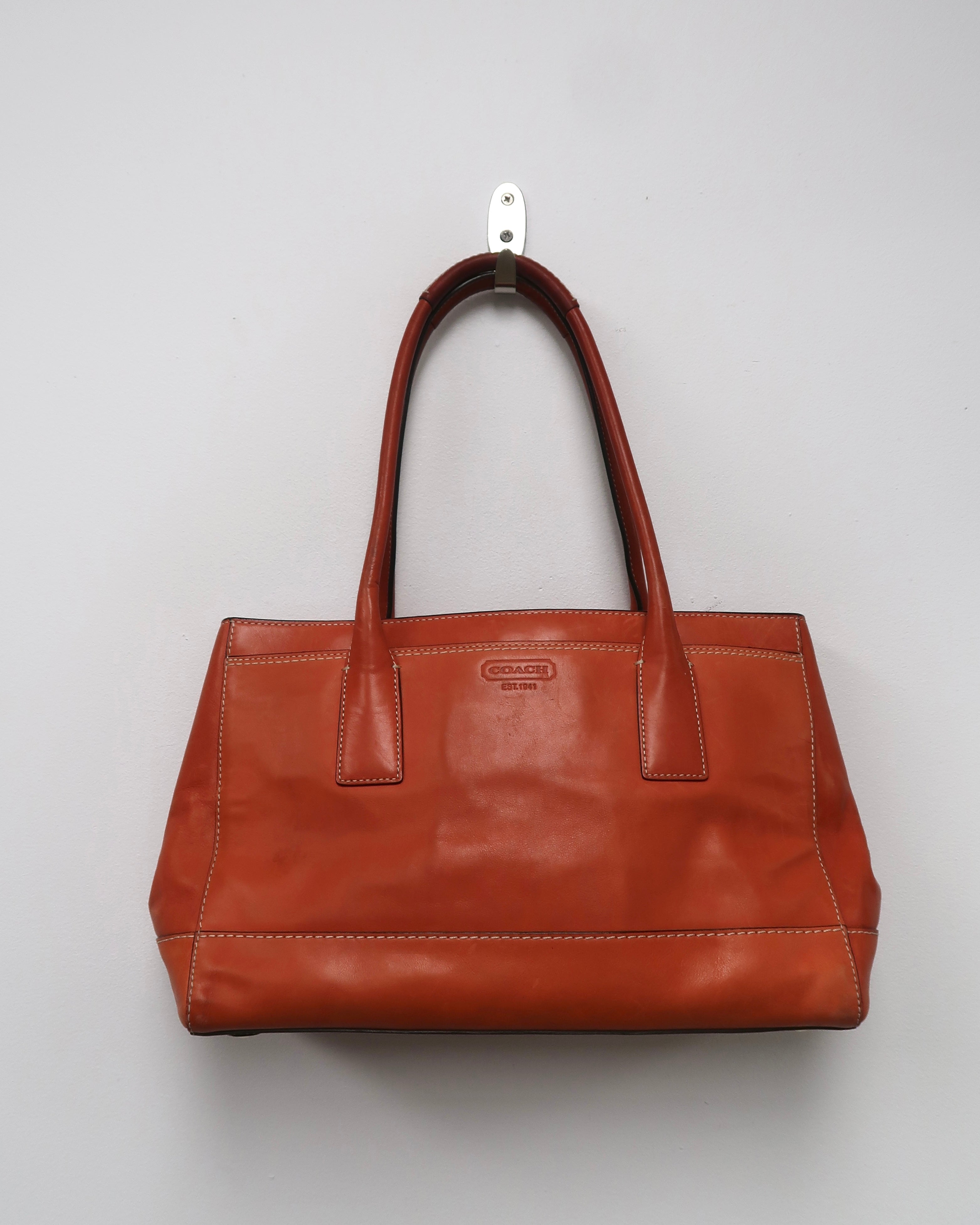 vintage Coach Hamptons Madeline leather tote bag