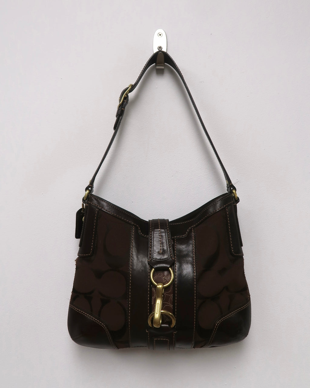 vintage Coach Hamptons signature hobo bag