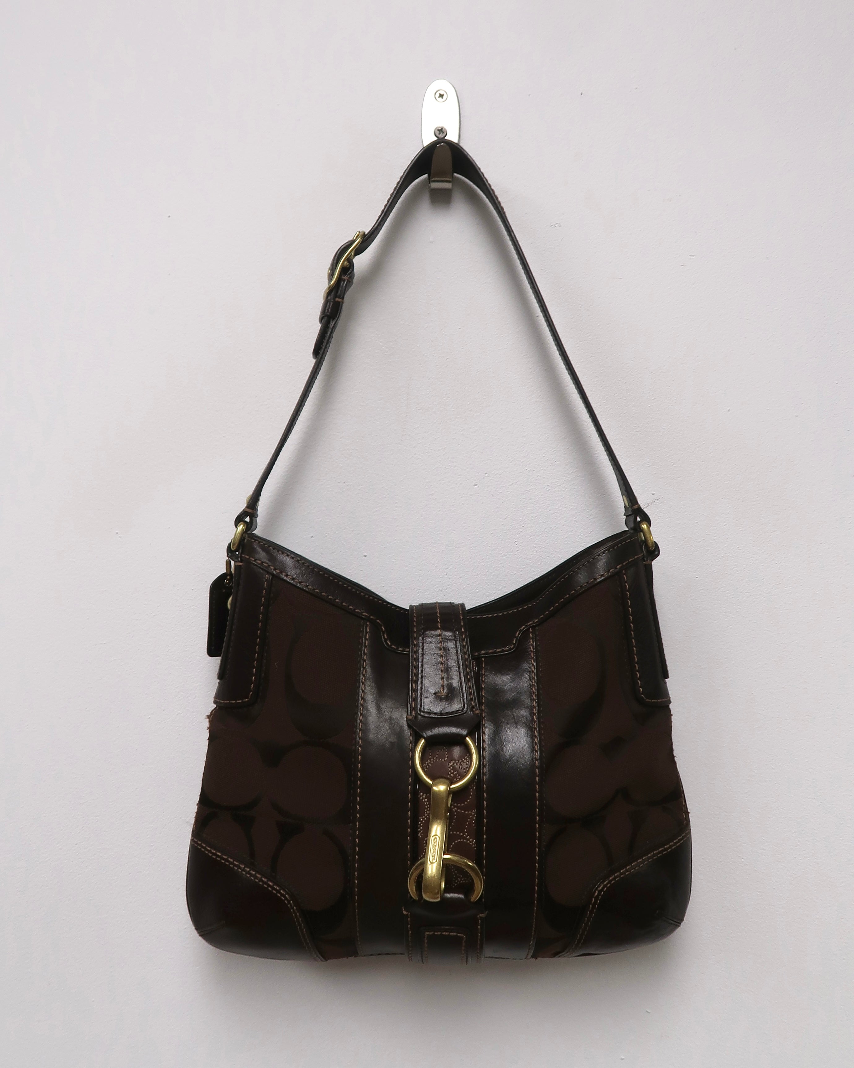 vintage Coach Hamptons signature hobo bag