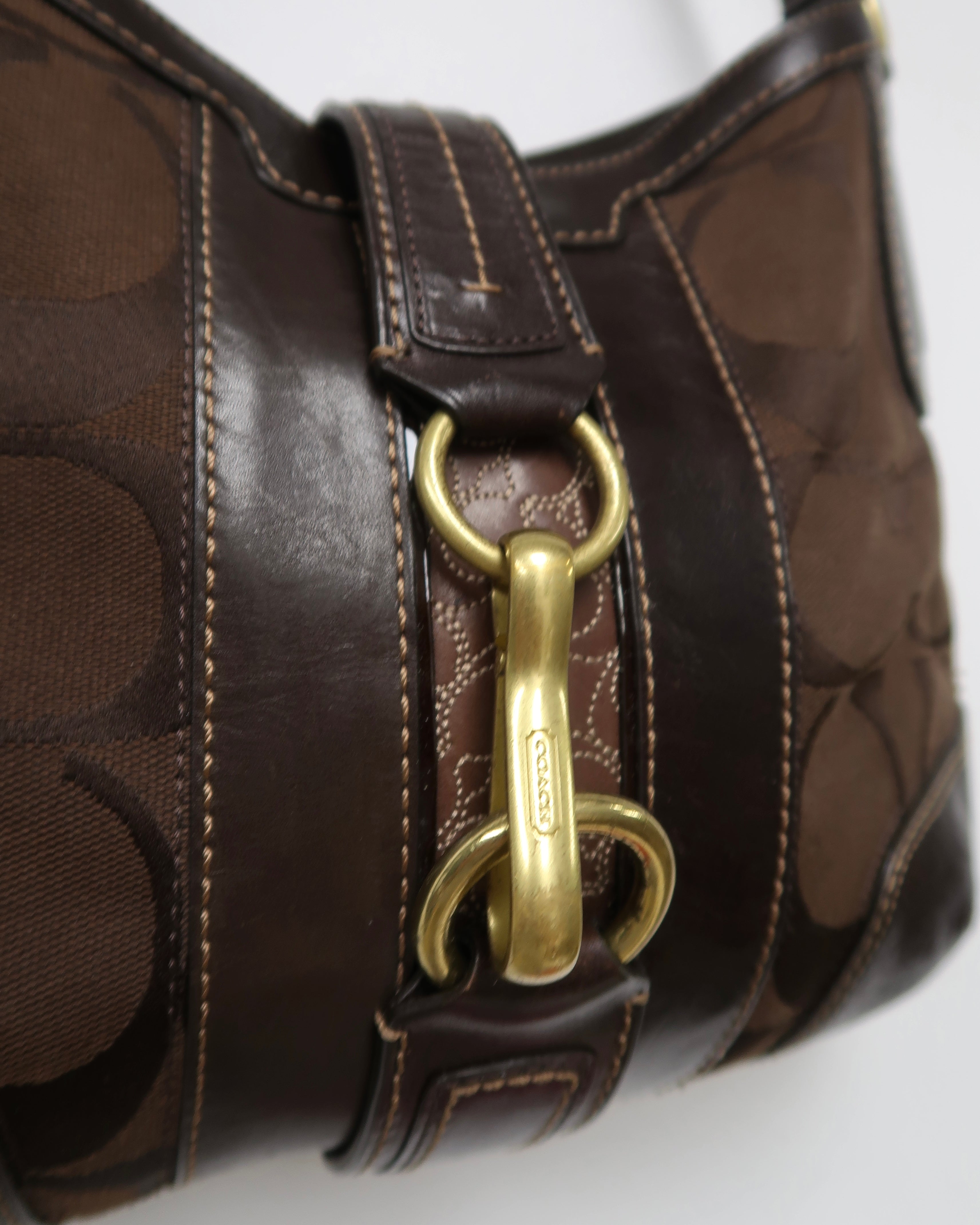 vintage Coach Hamptons signature hobo bag