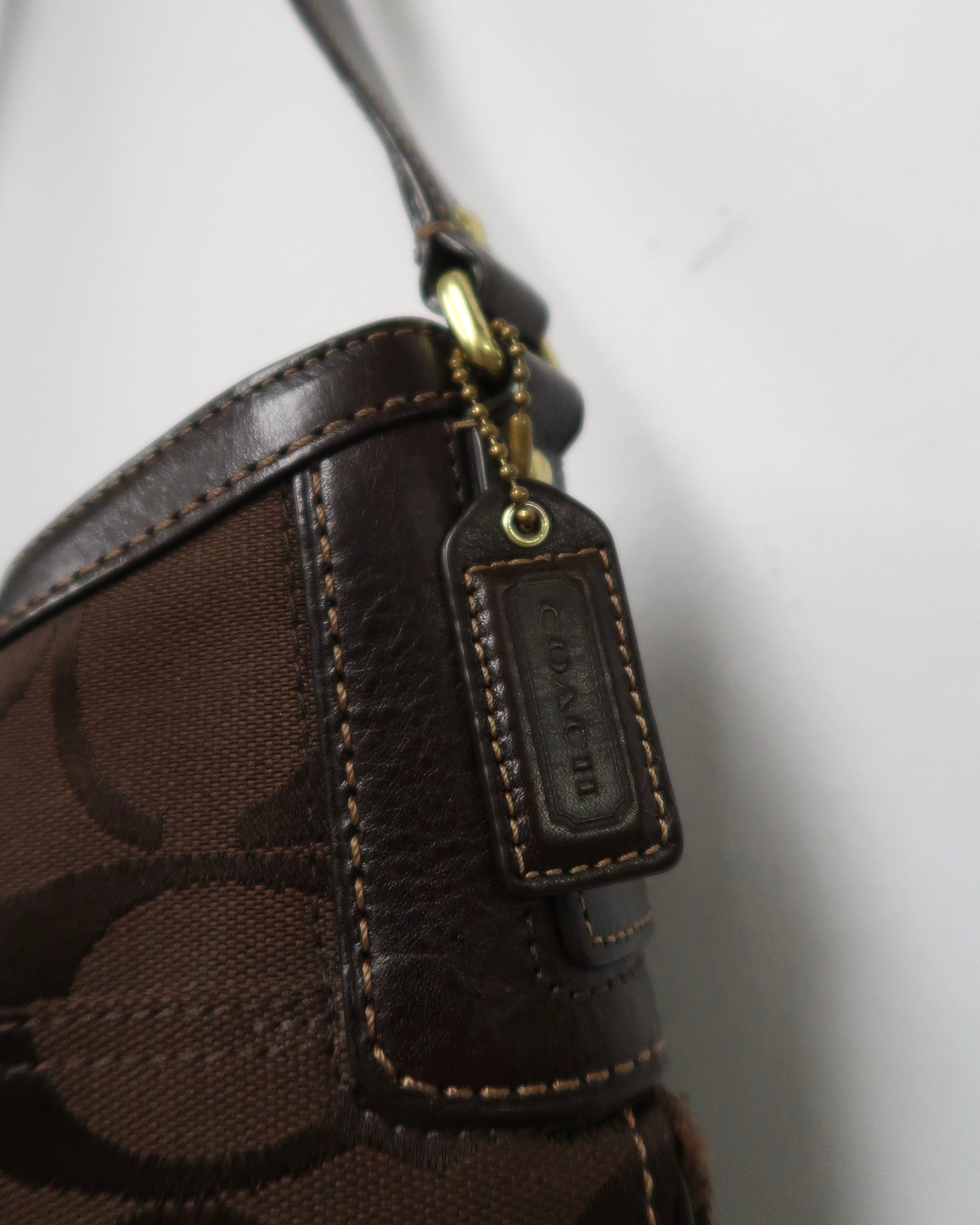 vintage Coach Hamptons signature hobo bag