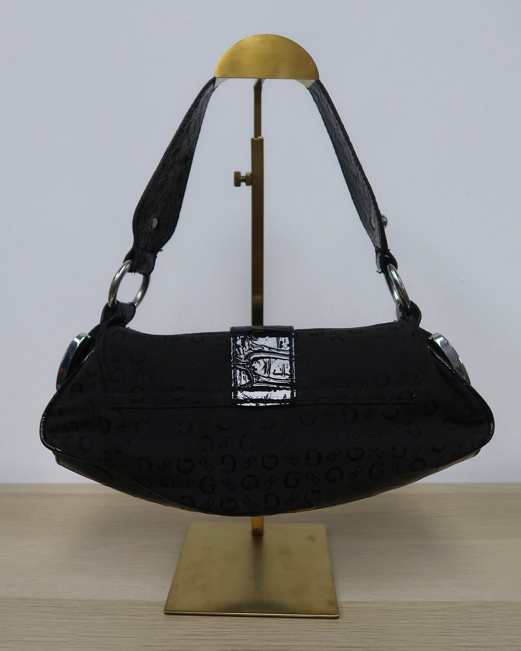 black Guess hobo bag