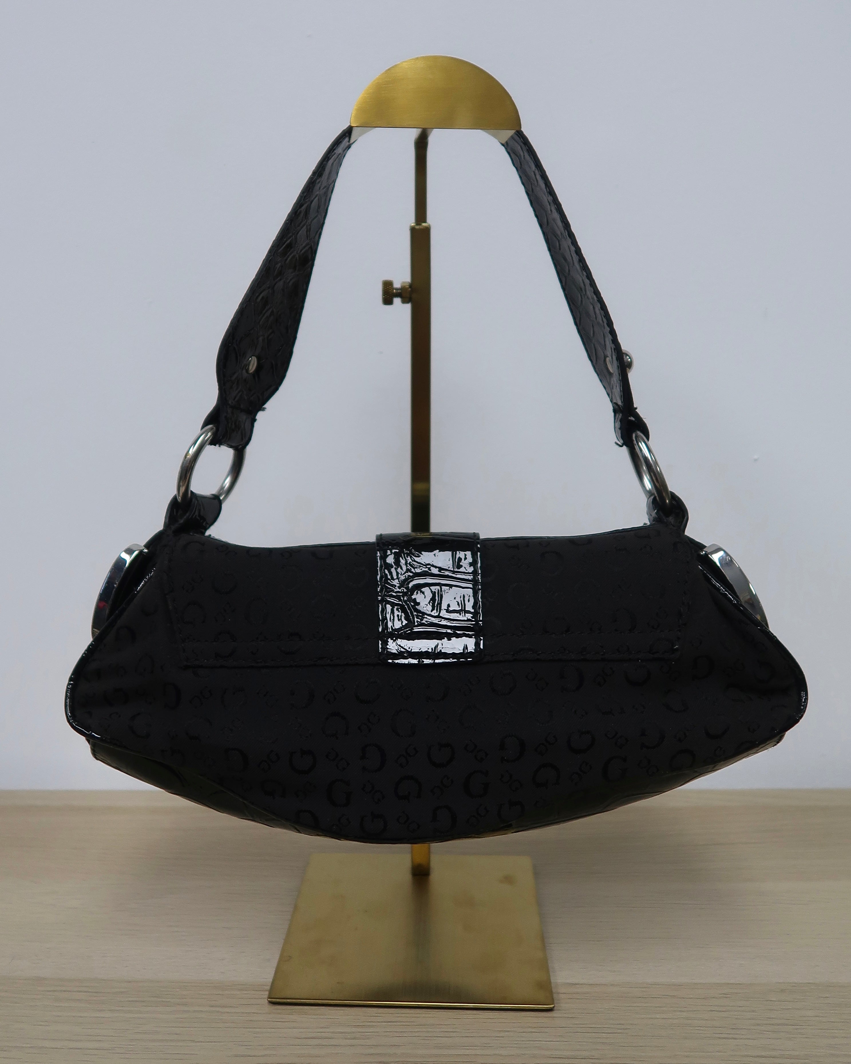 black Guess hobo bag