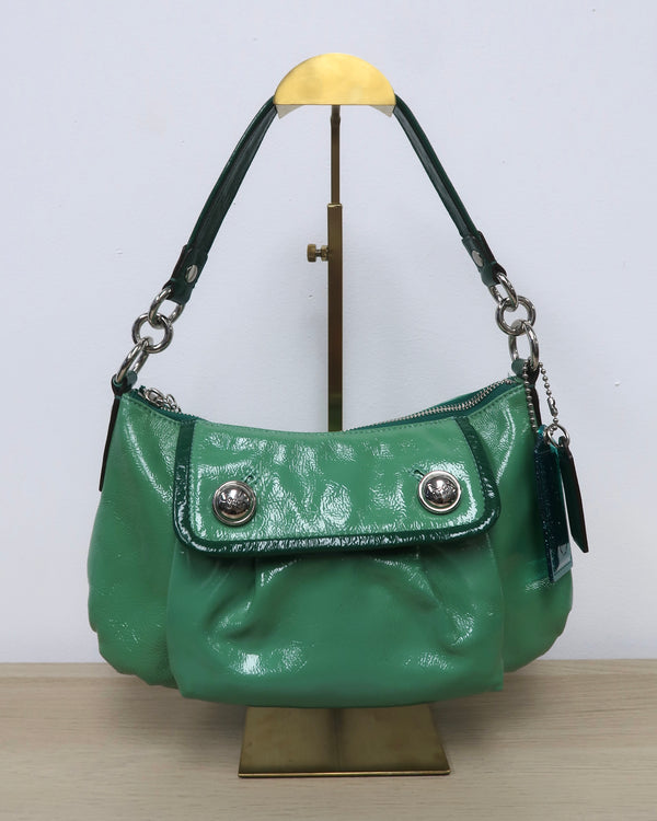 green Coach Poppy Groovy handbag