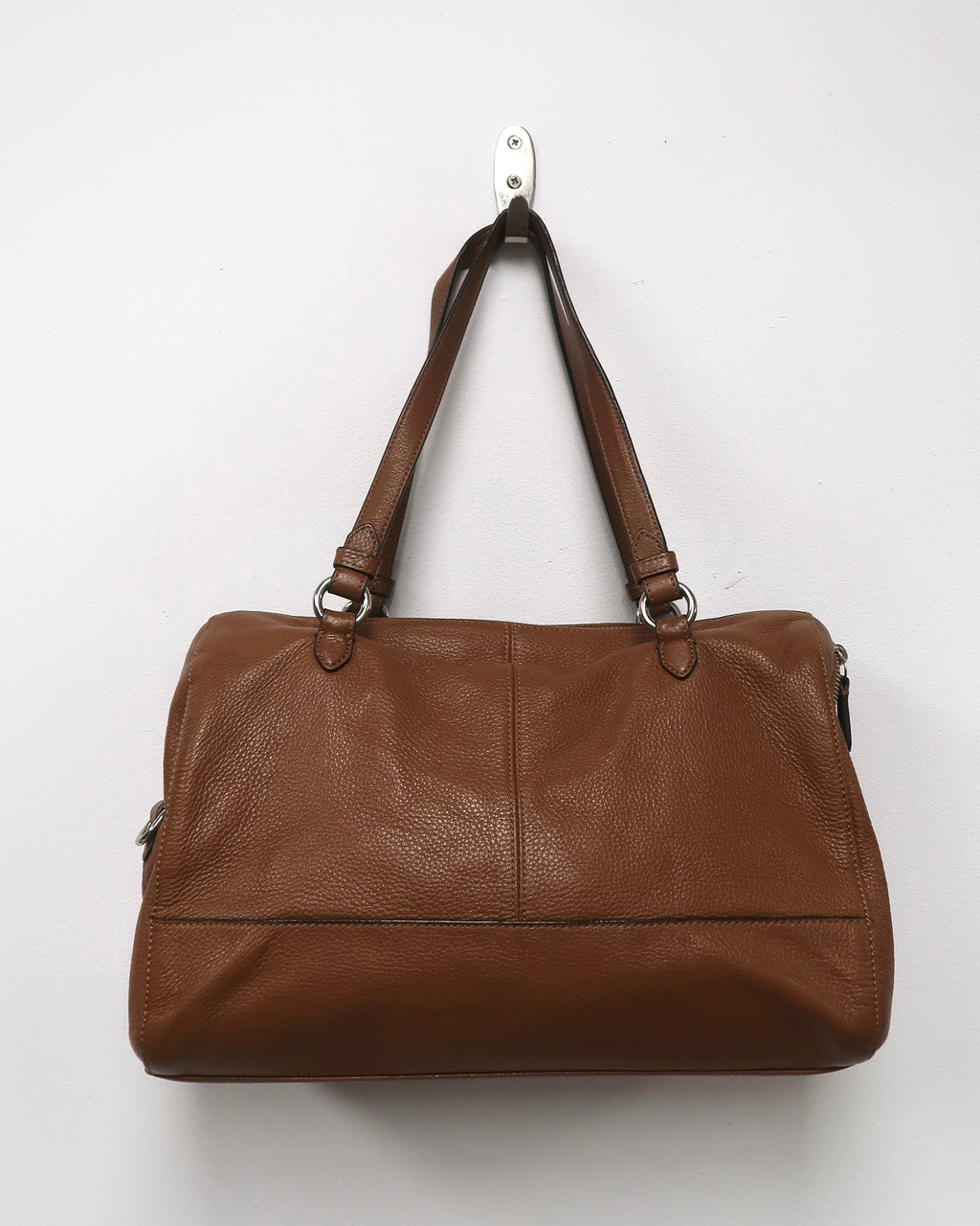 Brown coach Pebbled leather bag