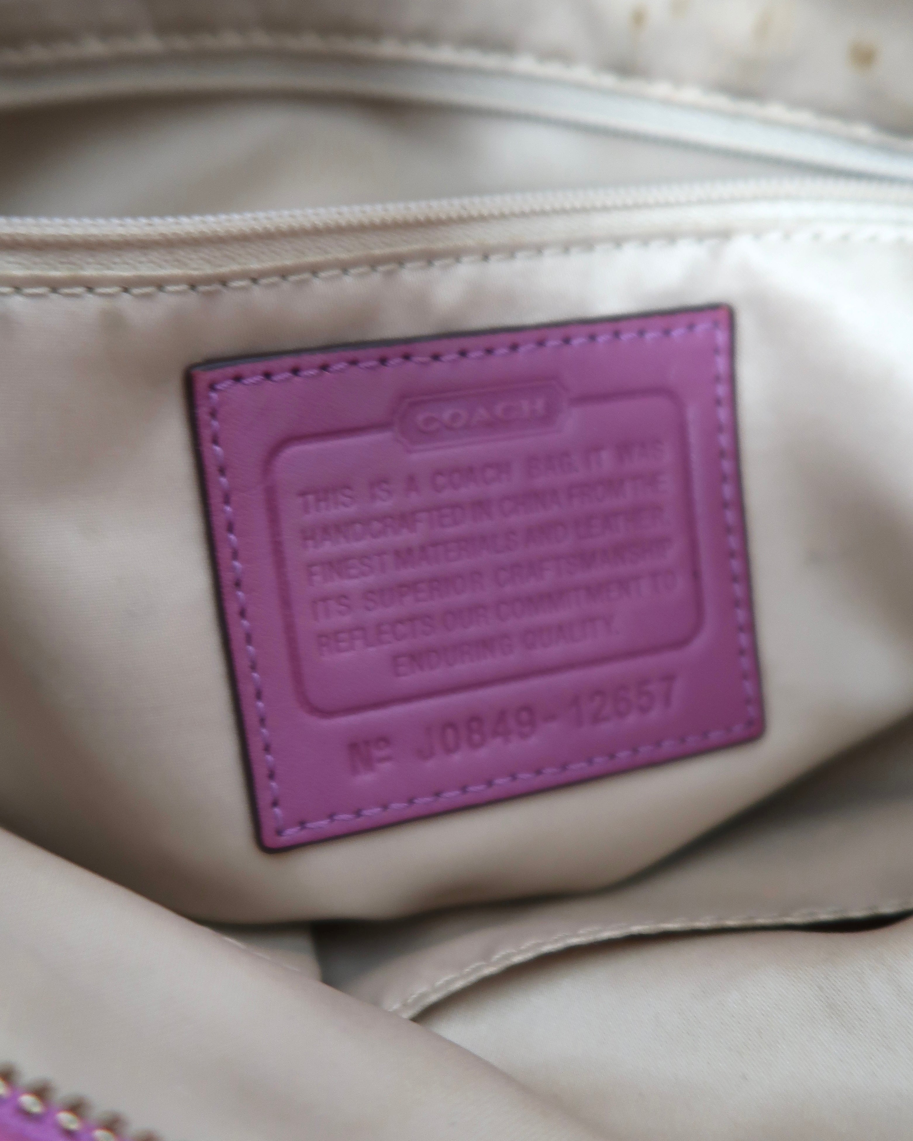 vintage Coach Zoe hobo bag