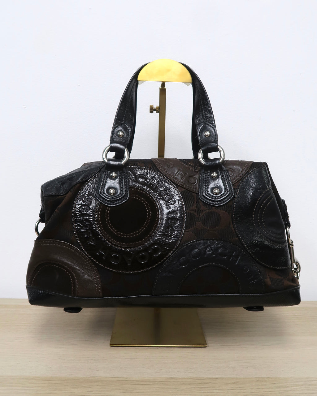 Coach Park pebbled leather Katheryn satchel