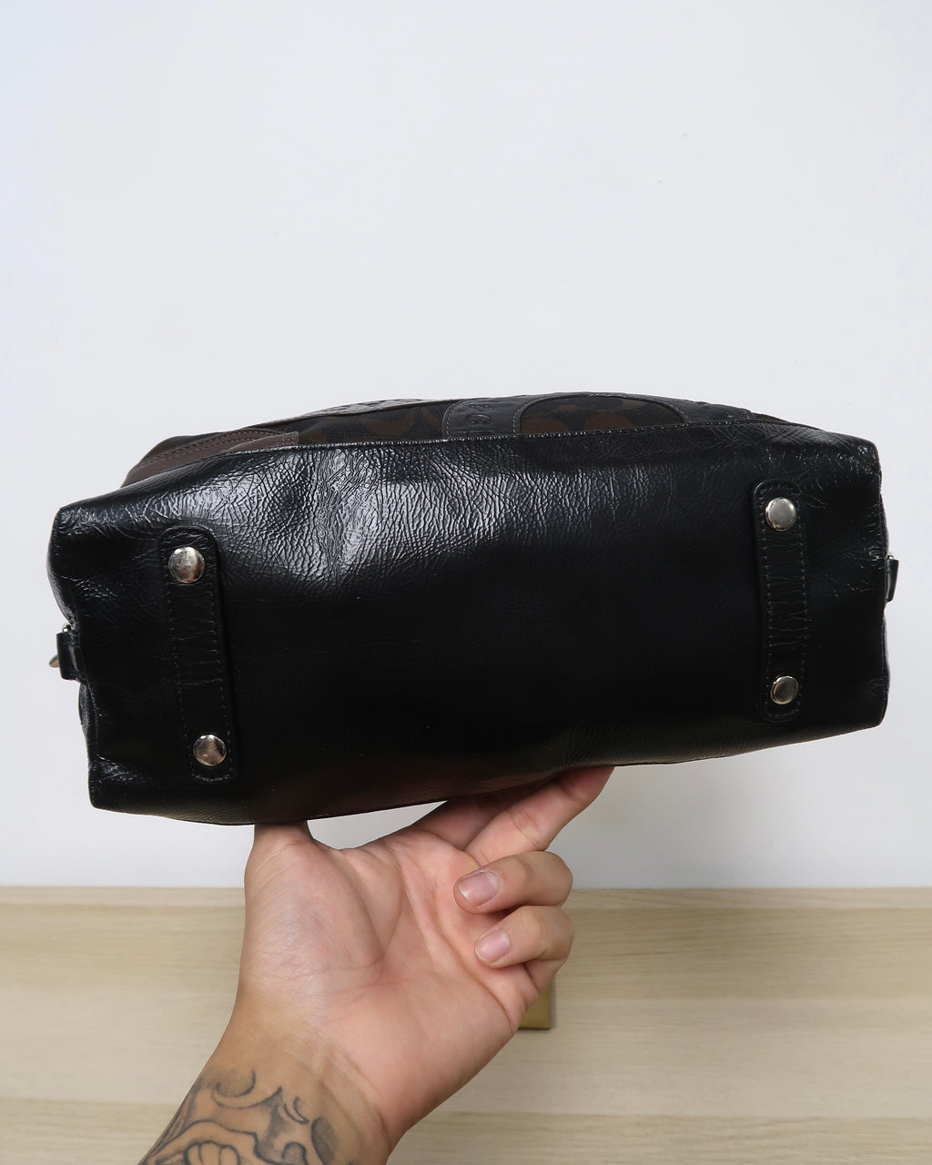 Coach Park pebbled leather Katheryn satchel