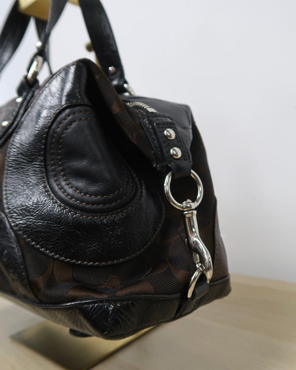 Coach Park pebbled leather Katheryn satchel