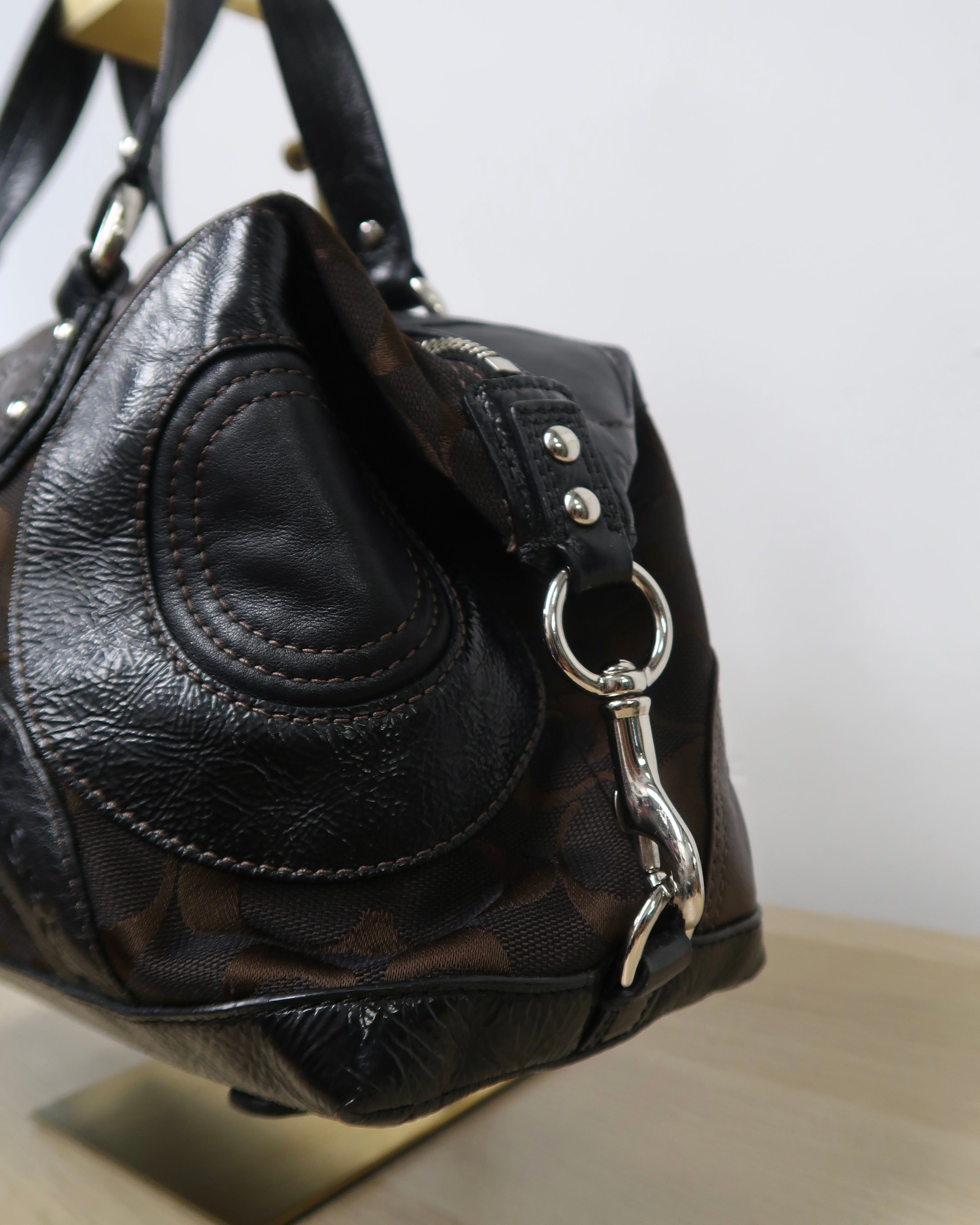 Coach Park pebbled leather Katheryn satchel