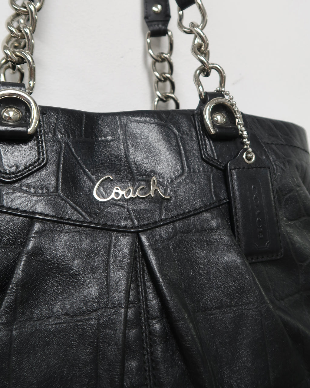Coach Ashley Croc Embossed bag