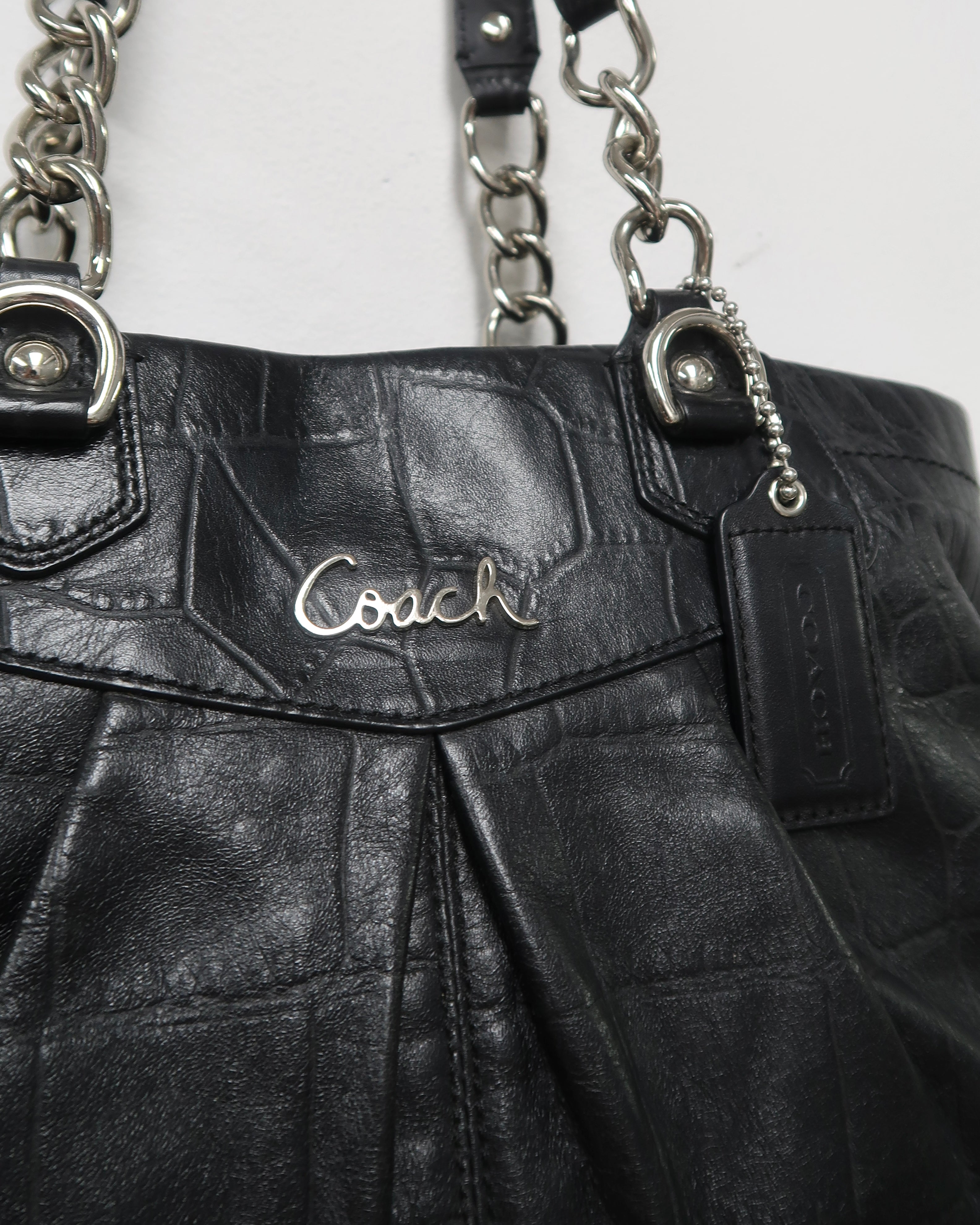 Coach Ashley Croc Embossed bag