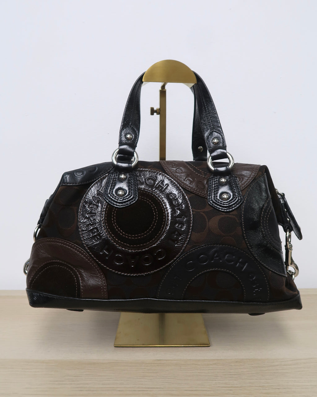 Coach Park pebbled leather Katheryn satchel