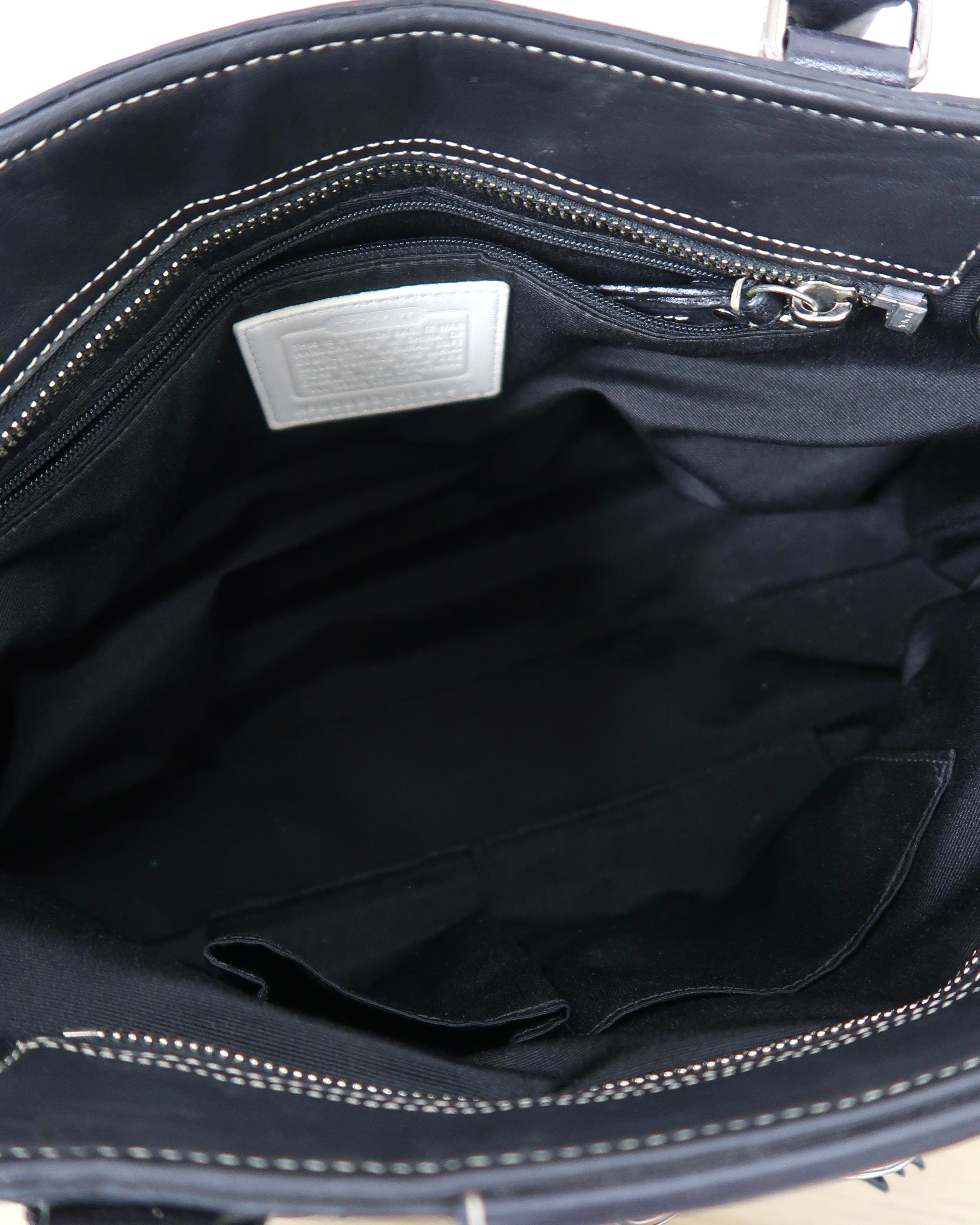 Coach Hampton Braid Belted Carryall Satchel