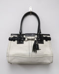 Coach Hampton Braid Belted Carryall Satchel