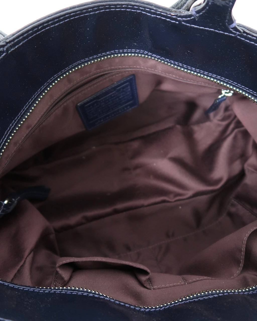 Coach Madison Mia patent leather tote shoulder bag