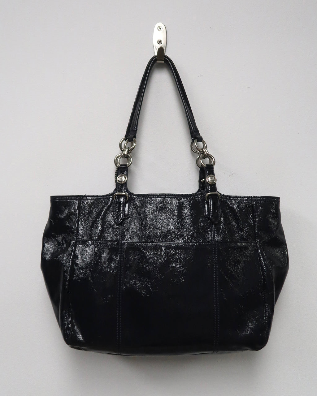 Coach Madison Mia patent leather tote shoulder bag