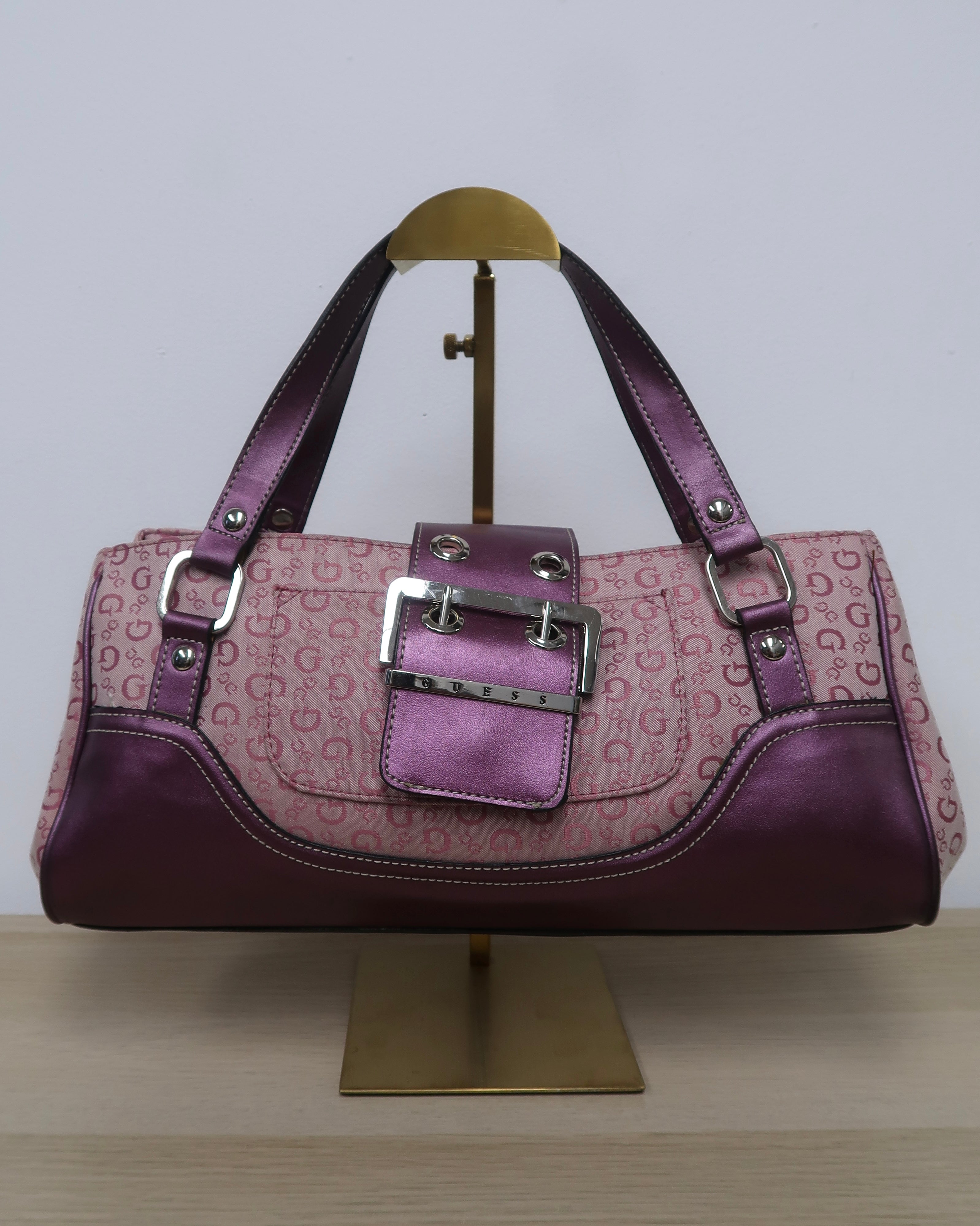 vintage purple Guess shoulder bag