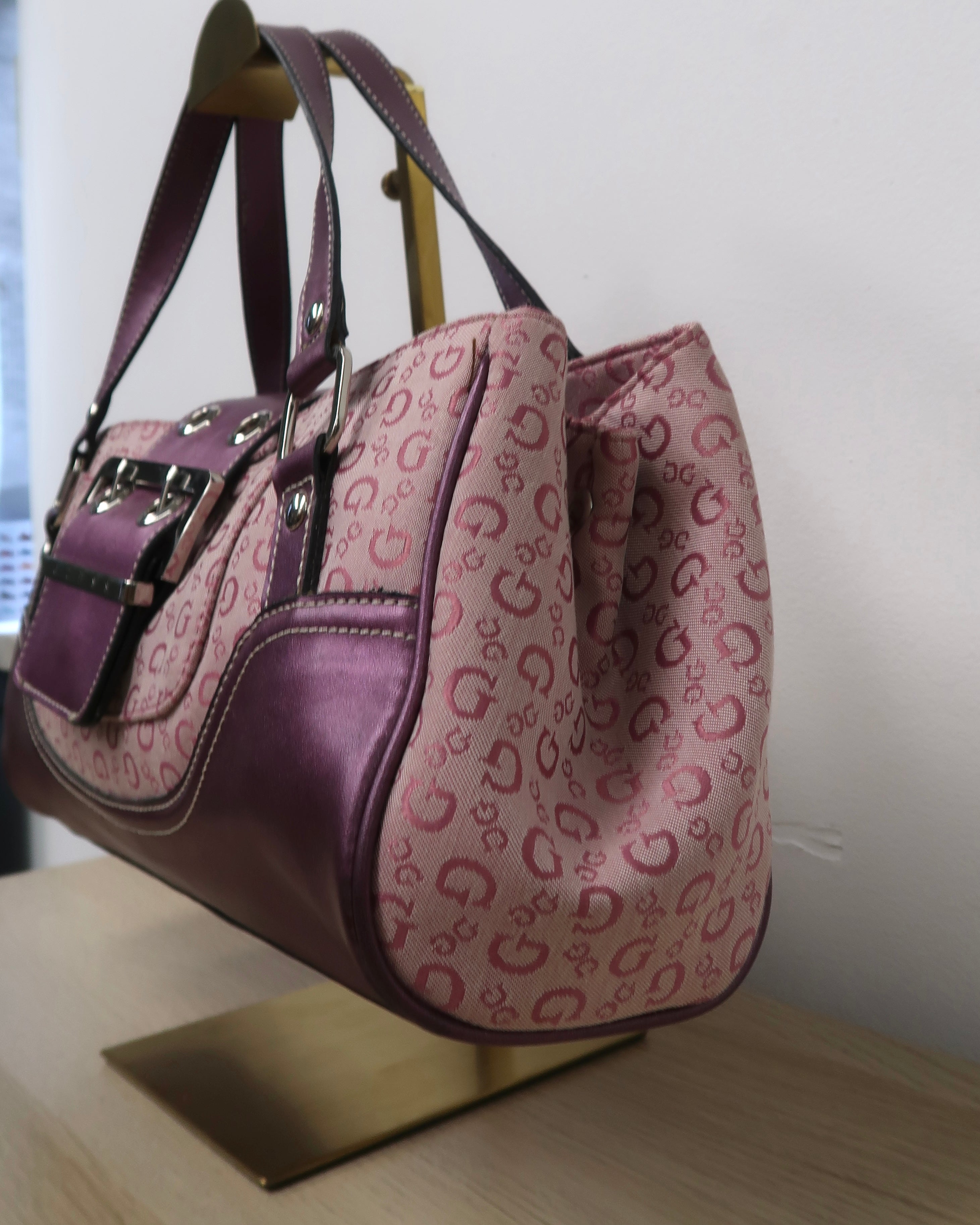 vintage purple Guess shoulder bag